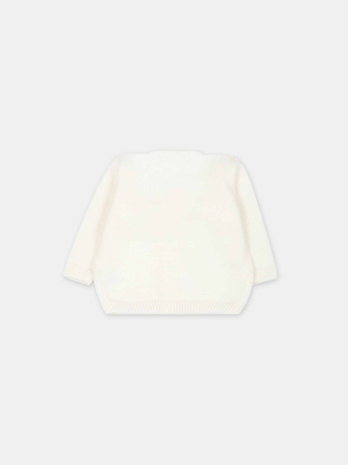 Cardigan bianco per neonati,Little Bear,7006 LATTE