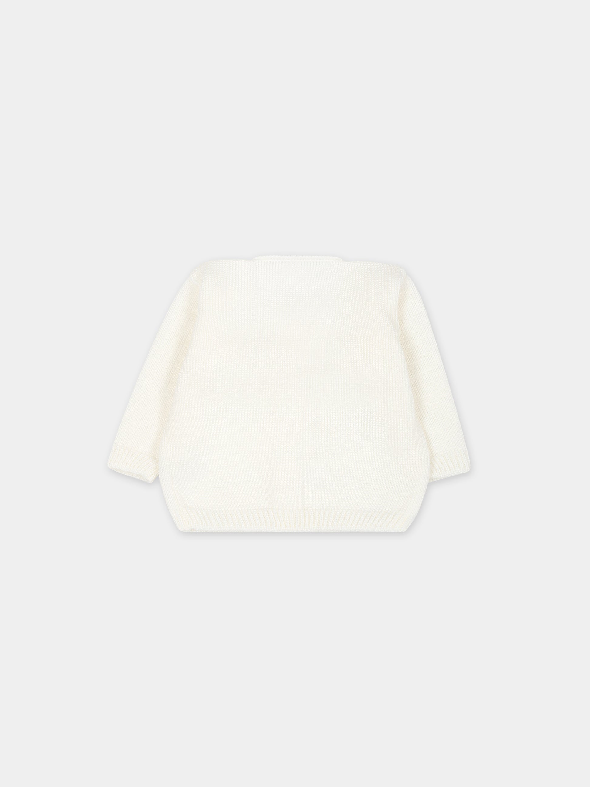 Cardigan bianco per neonati,Little Bear,7006 LATTE