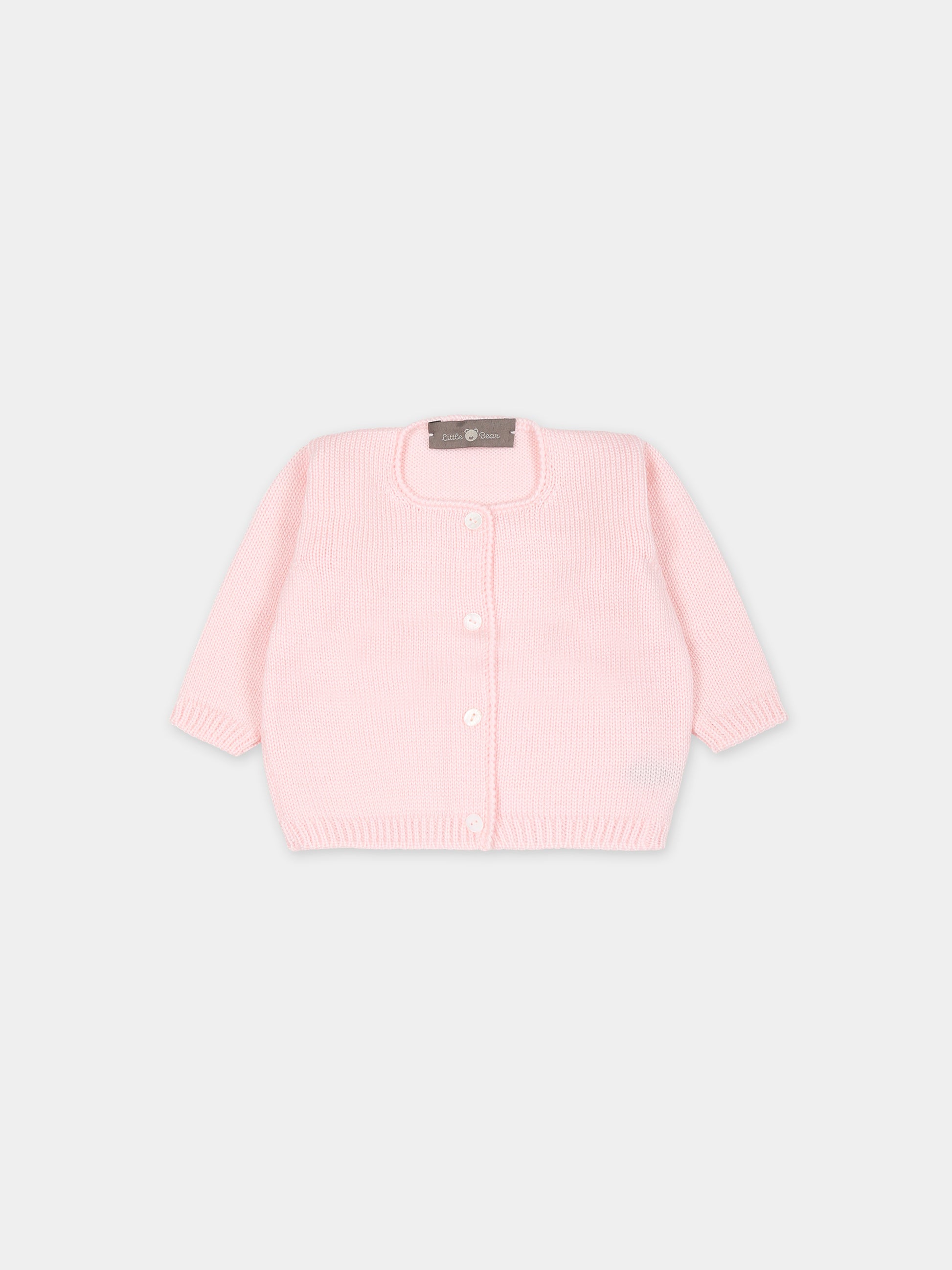 Cardigan rosa per neonata,Little Bear,7006 CIPRIA