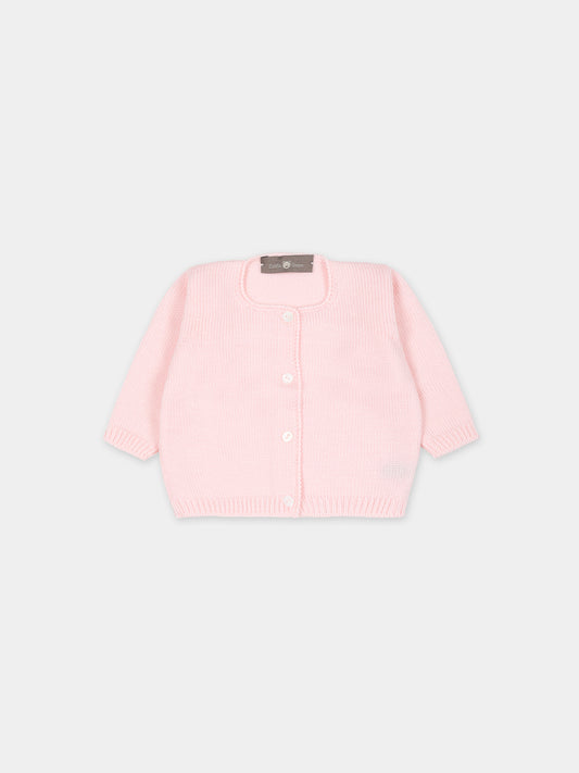 Cardigan rosa per neonata,Little Bear,7006 CIPRIA