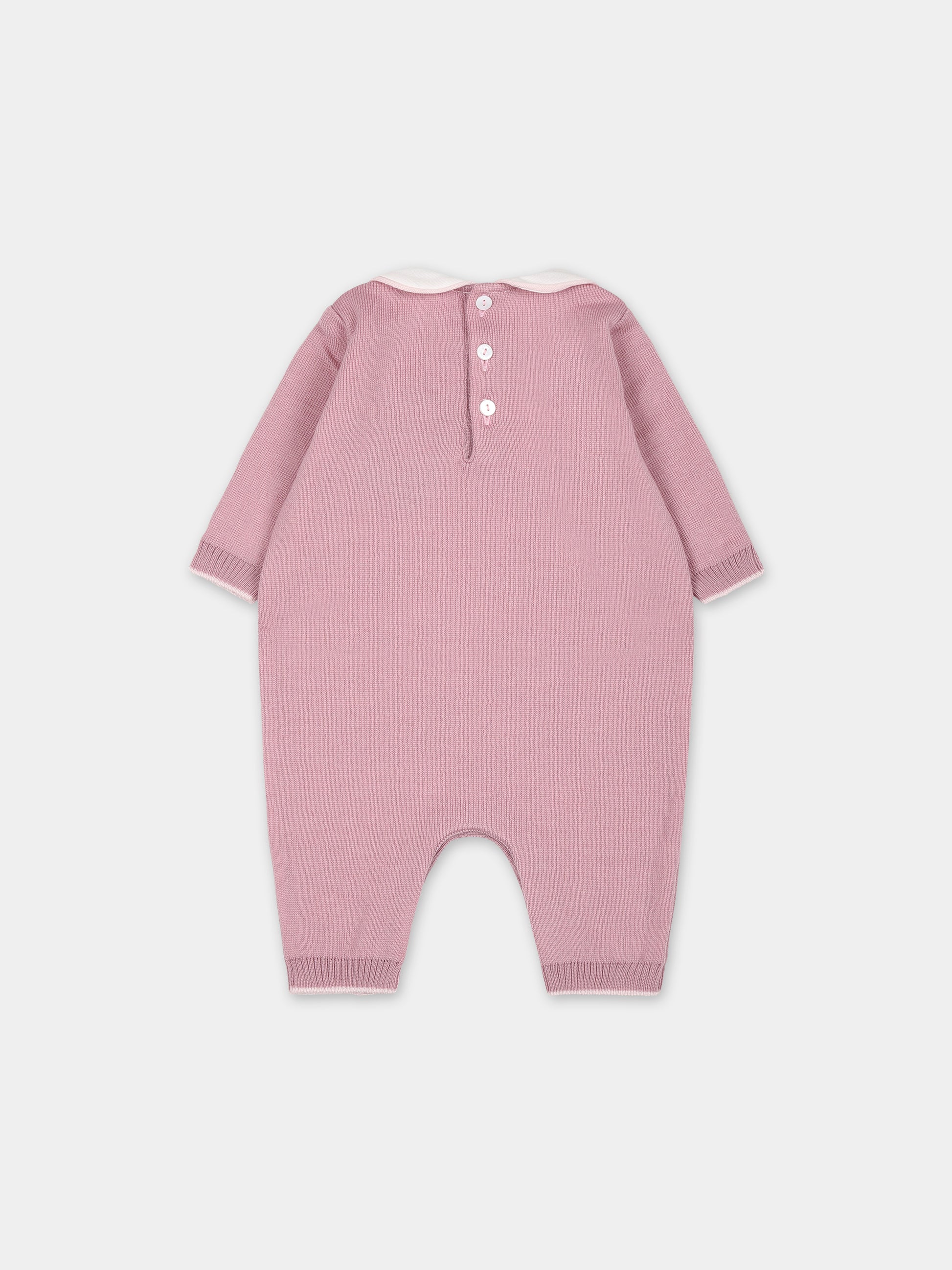 Tutina rosa per neonata con ricamo scritta Princess,Little Bear,7139 PEONIA/CIPRIA
