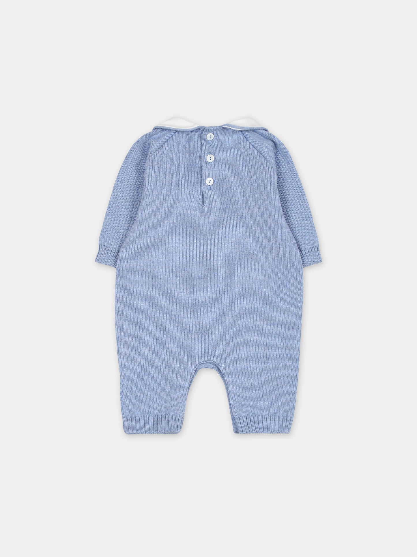Tutina celeste per neonato con orso,Little Bear,7112 AZZURRO