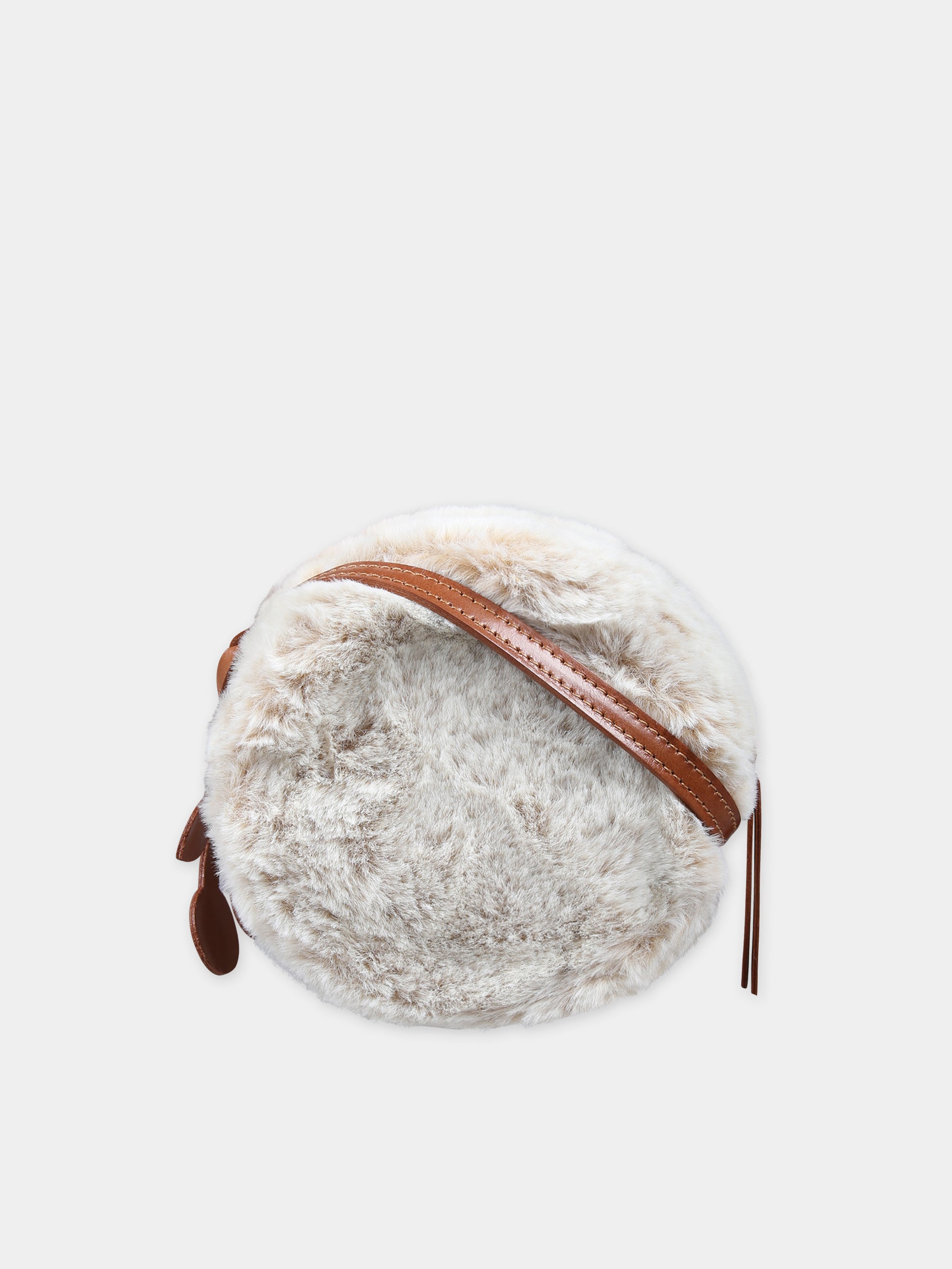 Borsa bianca per bambina con ciliegie,Bonpoint,W03GBAW00004 060B