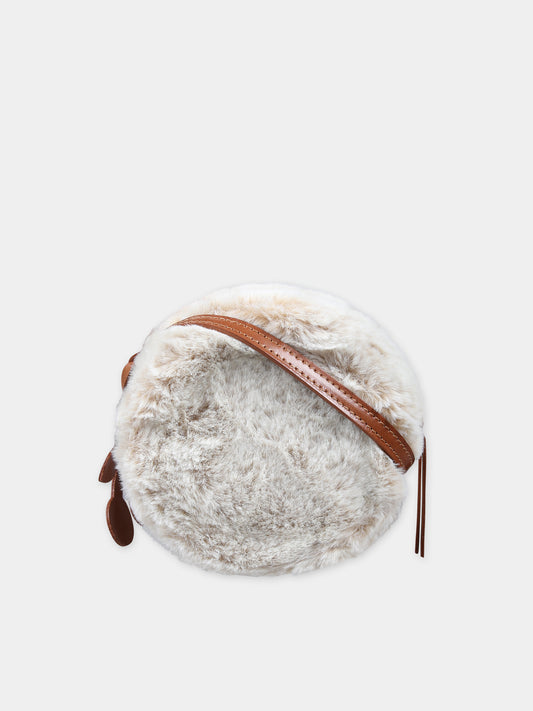 Borsa bianca per bambina con ciliegie,Bonpoint,W03GBAW00004 060B