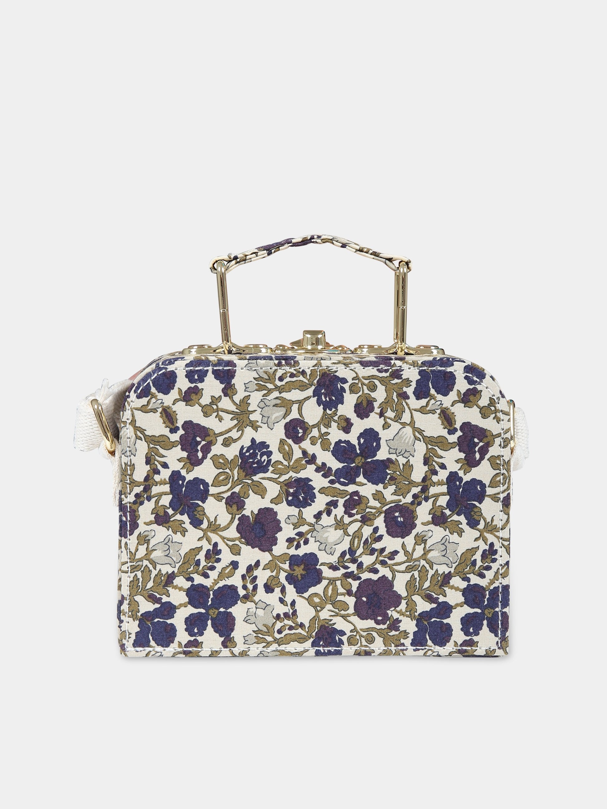 Borsa casual multicolor per bambina con logo,Bonpoint,W03GBAW00006 560