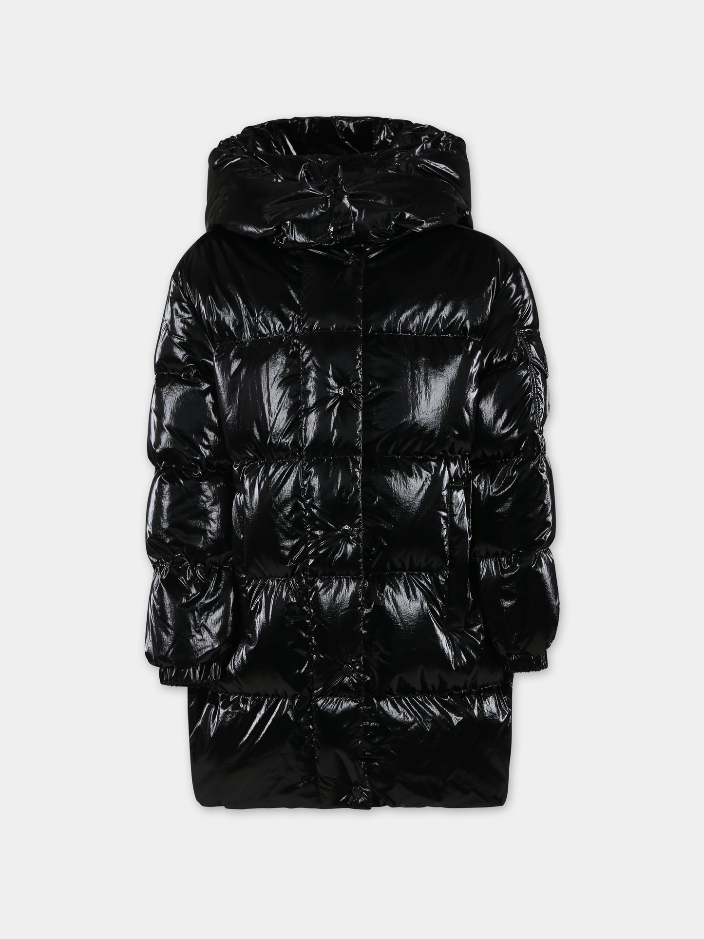 Piumino Amra nero per bambina con logo,Moncler Kids,954 1C00019 596T2 999