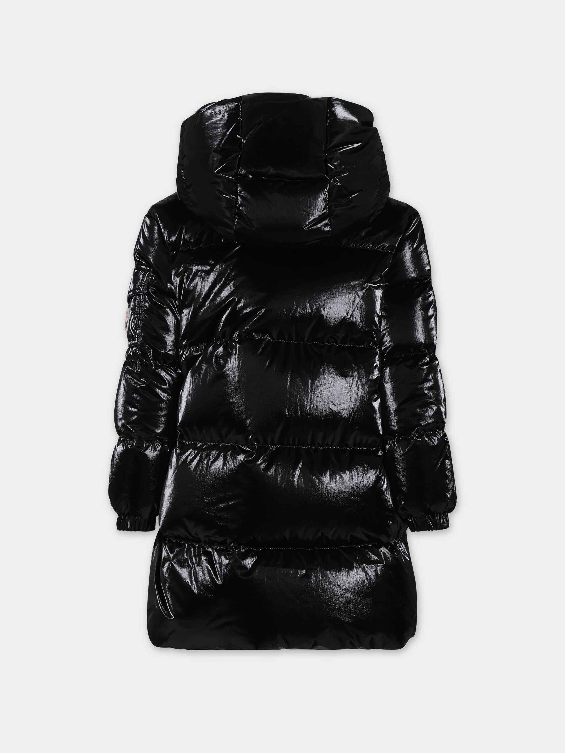 Piumino Amra nero per bambina con logo,Moncler Kids,954 1C00019 596T2 999