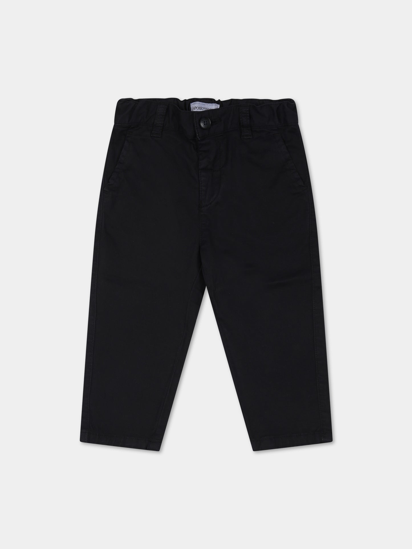 Pantaloni blu per neonato con aquilotto,Armani Junior,6RHP60 4N6YZ 0920