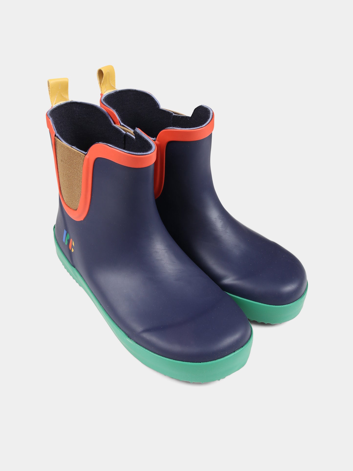 Stivali da pioggia blu per bambini con logo,Bobo Choses,223AI053