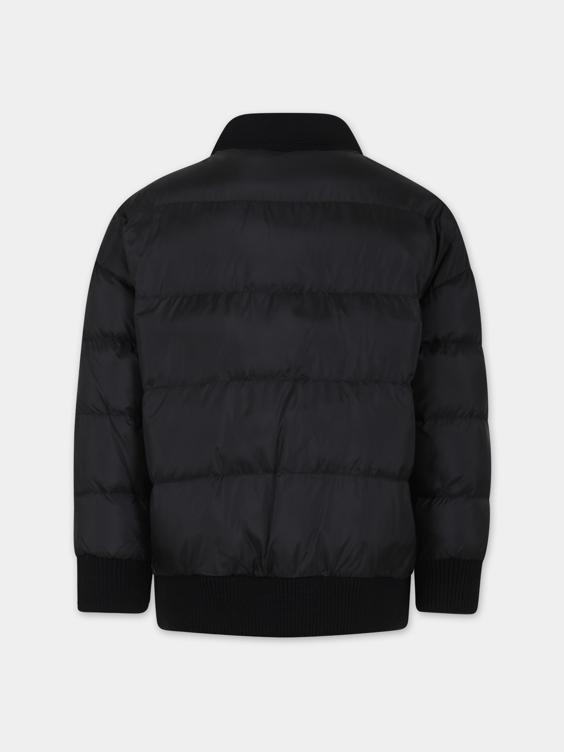 Piumino nero per bambino con logo,Dsquared2,DQ1931 D0A4X DQ900