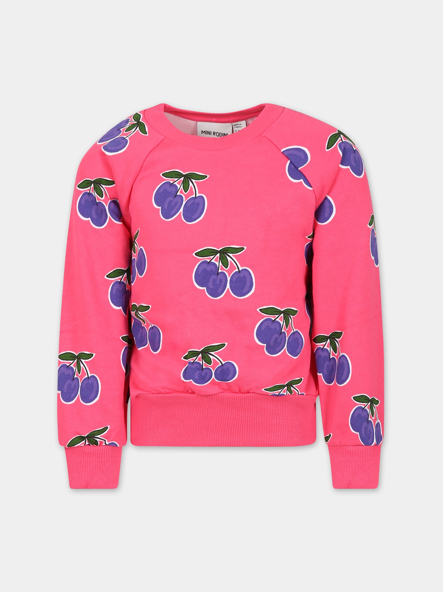 Felpa fucsia per bambina,Mini Rodini,2372013828