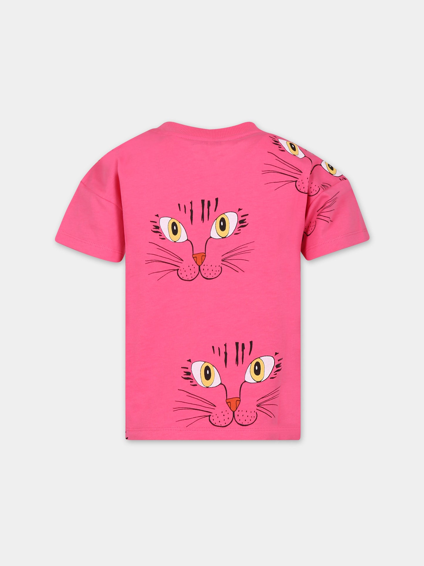 T-shirt fucsia per bambina,Mini Rodini,2372018428