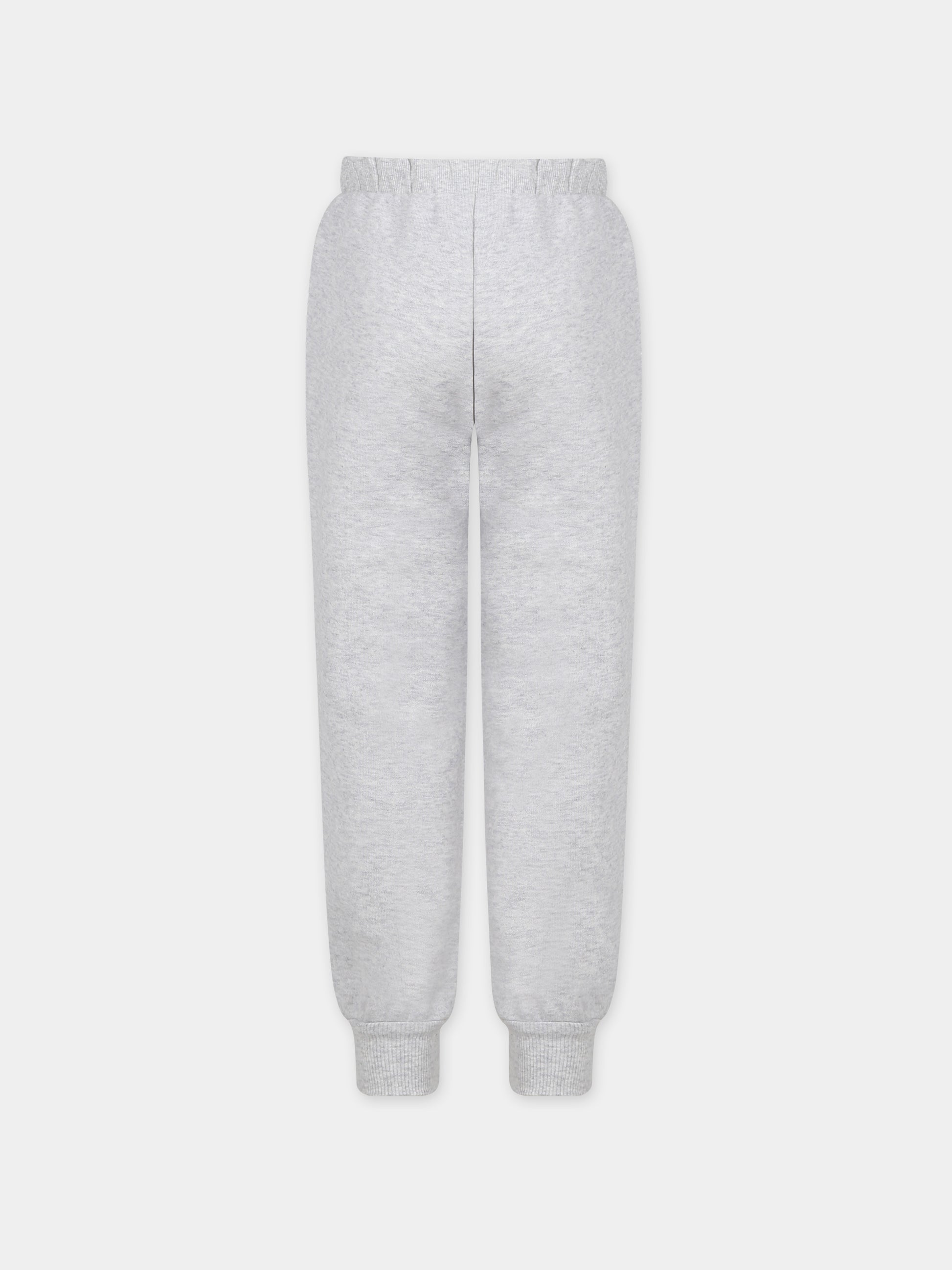 Pantaloni grigi per bambini con stampa gatto chef,Mini Rodini,2373013294