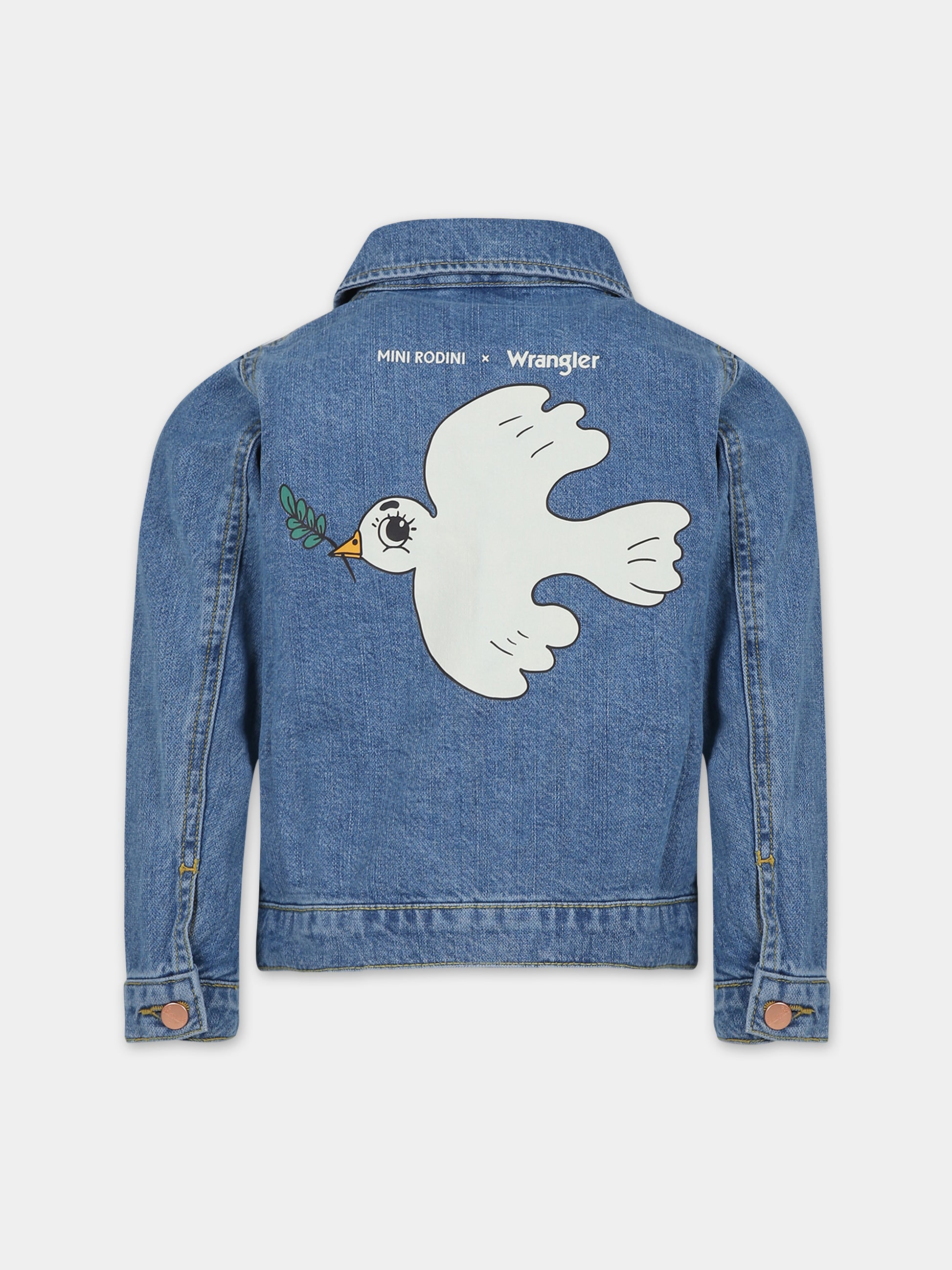 Giubbotto blu per bambini con colomba della pace,Mini Rodini,2381010460