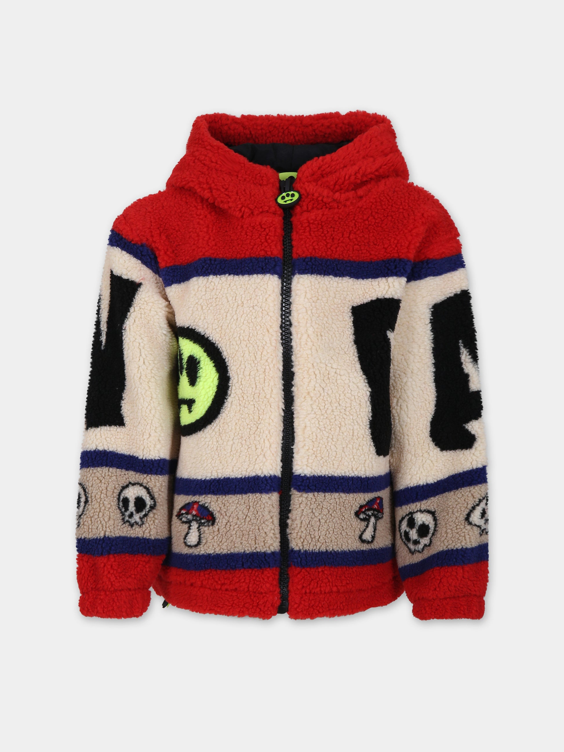 Giacca rossa per bambini con smile e logo,Barrow,F3BKJUZH016 040