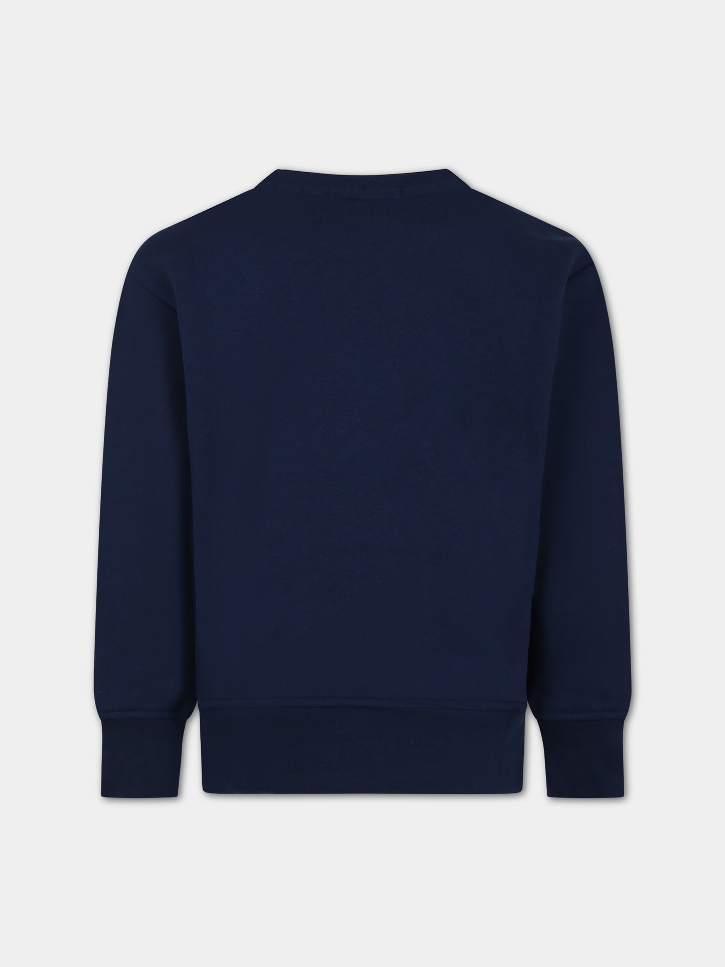 Felpa blu per bambini con logo,Msgm Kids,F3MSJUSW022 060