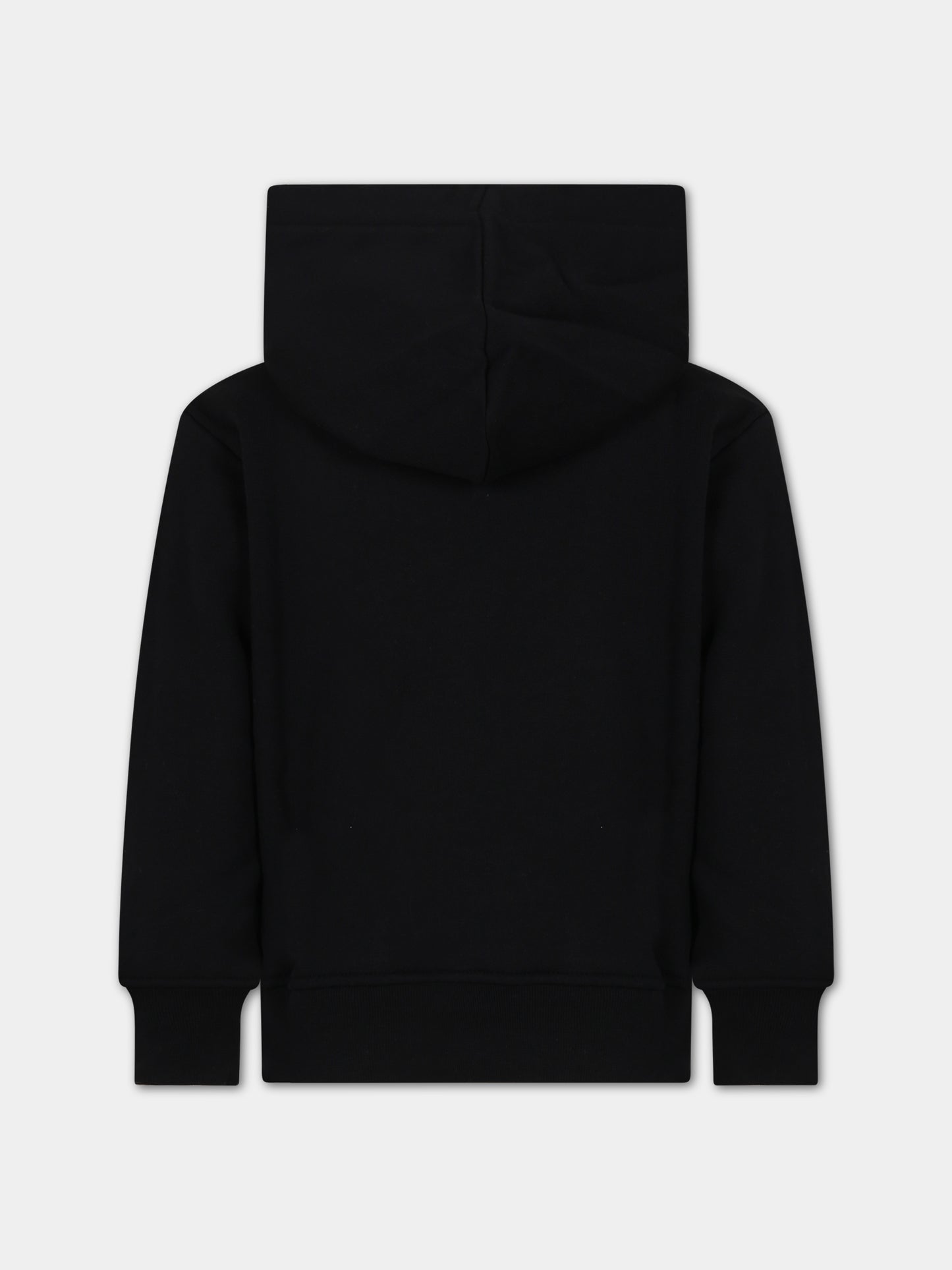 Felpa nera per bambina con logo,Msgm Kids,F3MSJUHS019 110