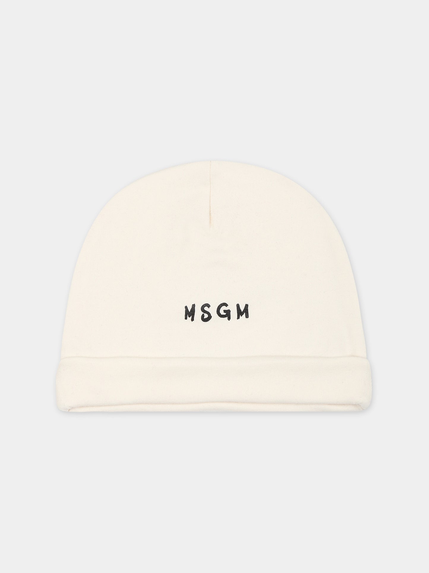 Set avorio per neonati con logo,Msgm Kids,F3MSUBRS035 013