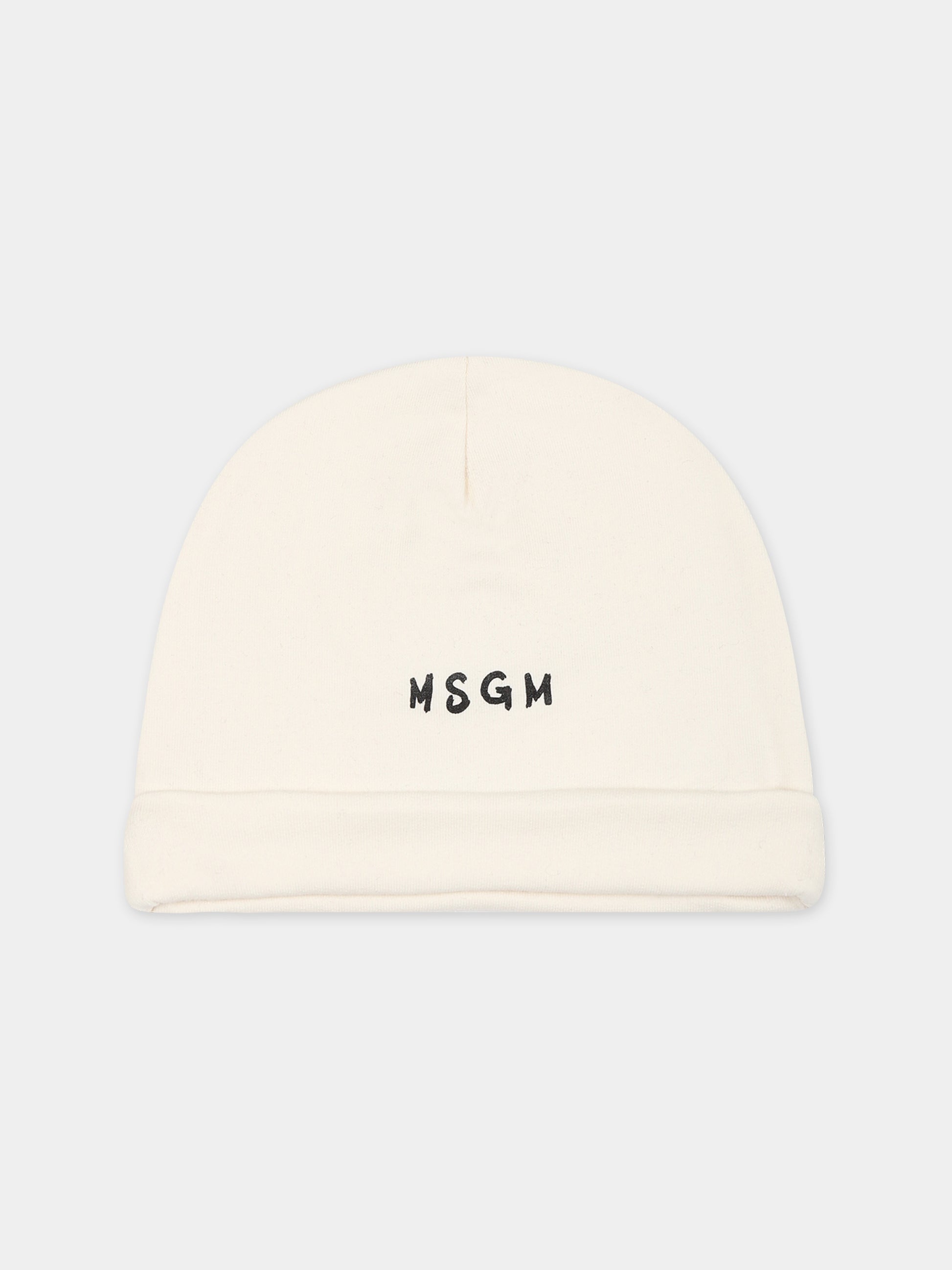 Set avorio per neonati con logo,Msgm Kids,F3MSUBRS035 013
