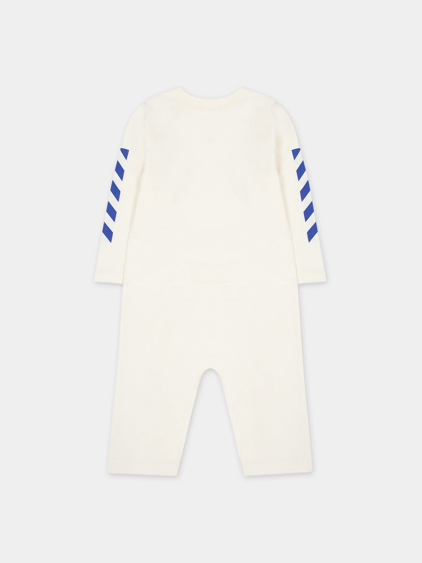 Tutina bianca per neonato con logo,Off White,OBXG001F23JER0010345