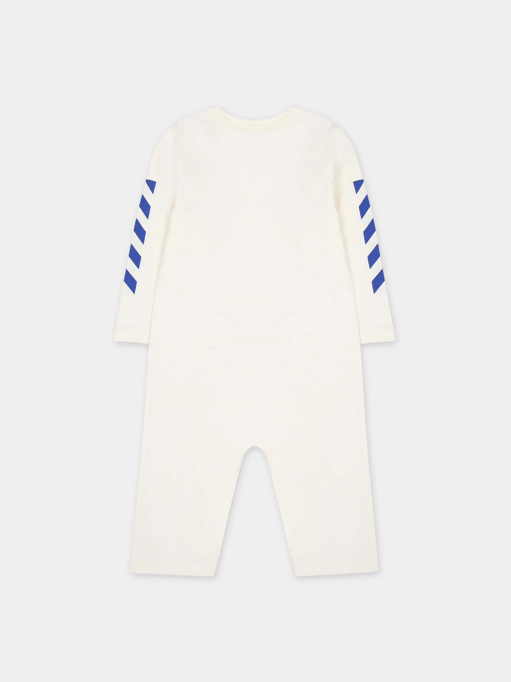 Tutina bianca per neonato con logo,Off White,OBXG001F23JER0010345