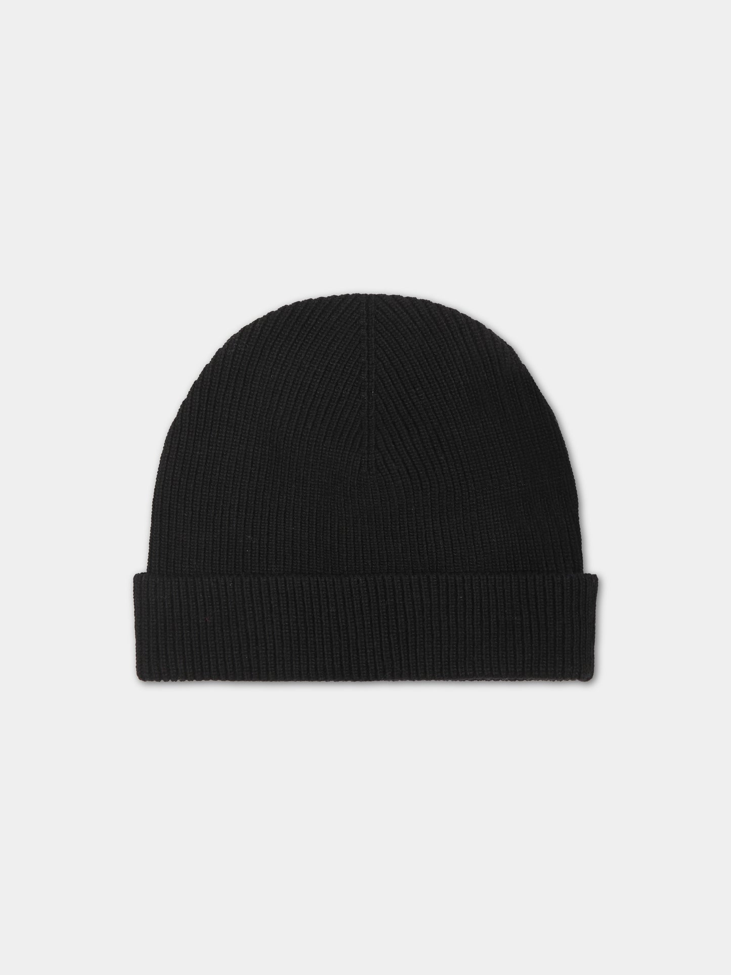 Berretto nero per bambini con logo,Palm Angels,PBLC005C99KNI0011001