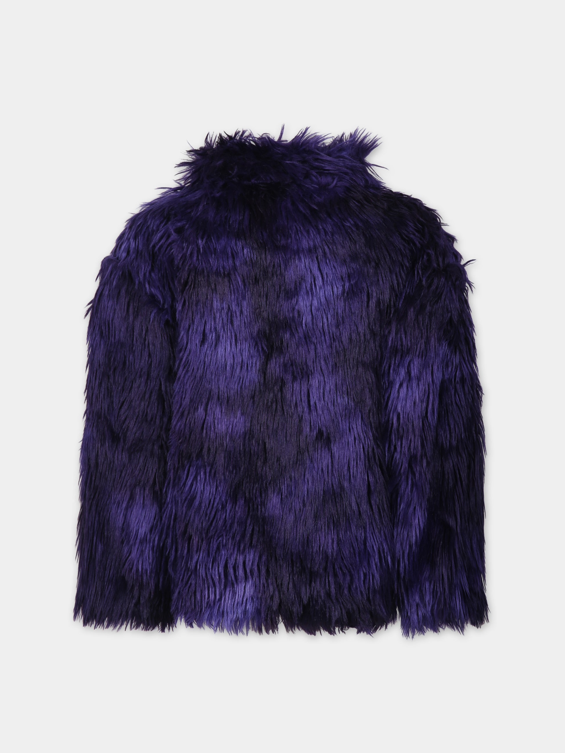 Ecopelliccia viola per bambina,Douuod Kids,DT2A40 H0039 529