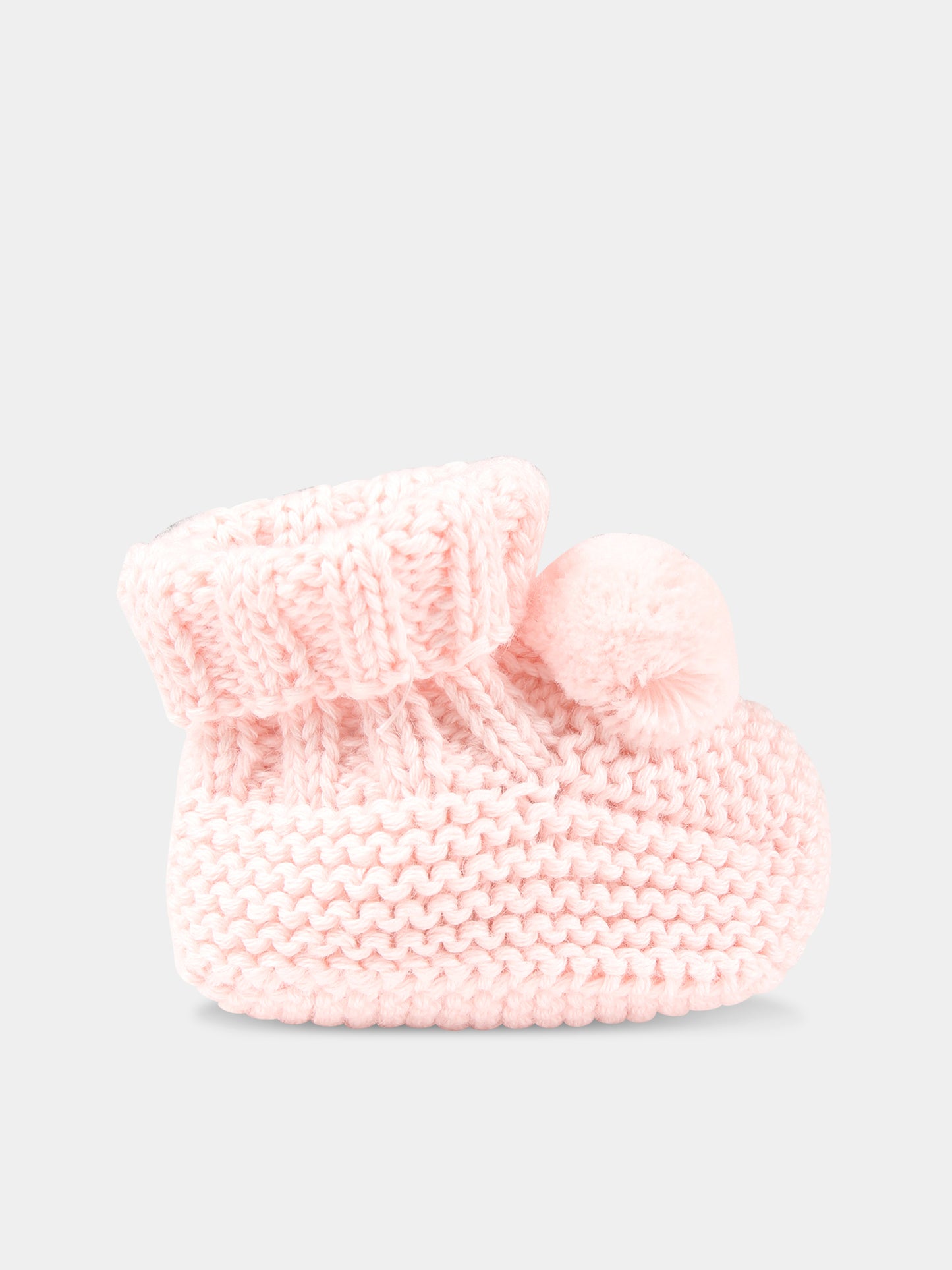 Babbucce rosa per neonata con pom pon,Tartine Et Chocolat,TX89000-31