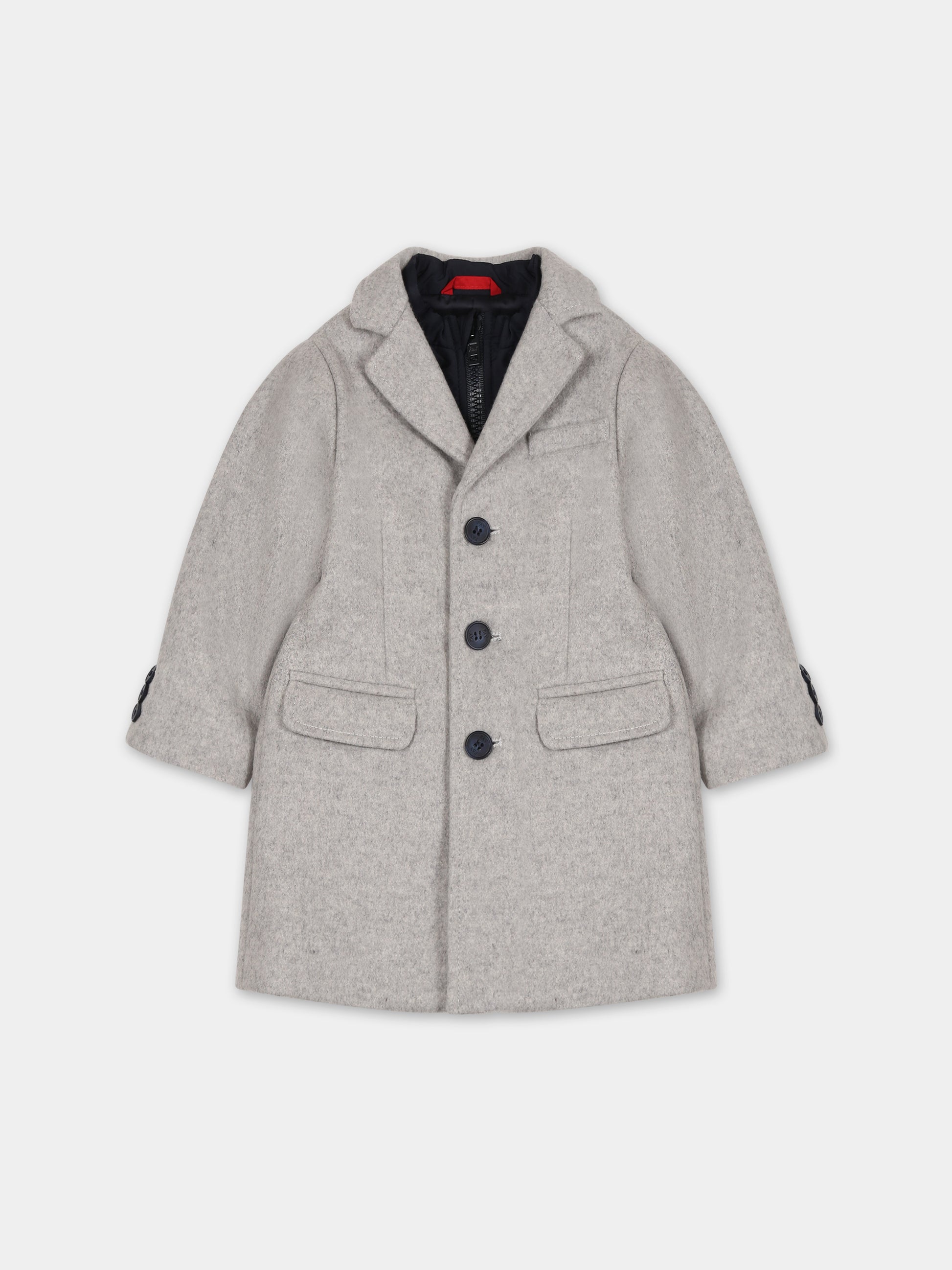 Cappotto grigio per neonato,Fay Kids,FT2500 E0128 805