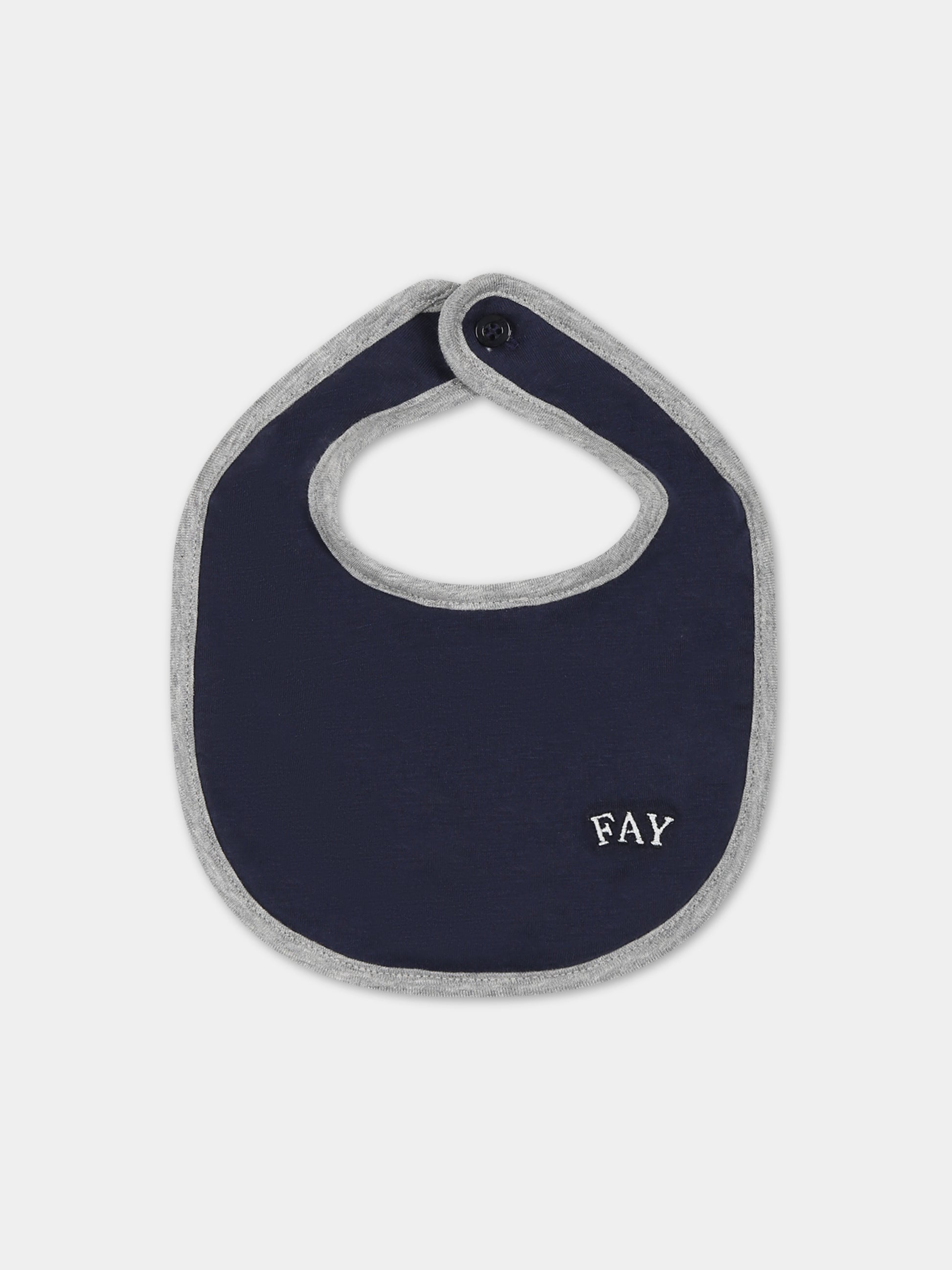 Set grigio per neonato con logo,Fay Kids,FTB510 Z0762 805BL