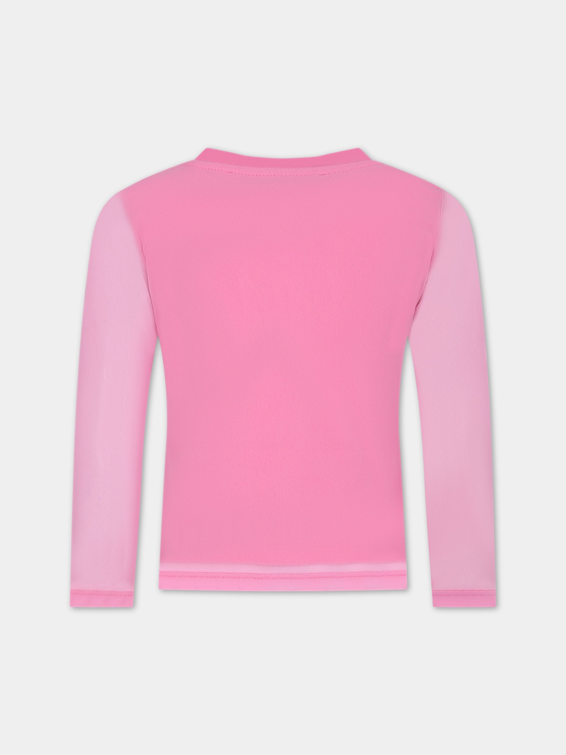 T-shirt fucsia per bambina,Blumarine Baby,IF3071 X0517