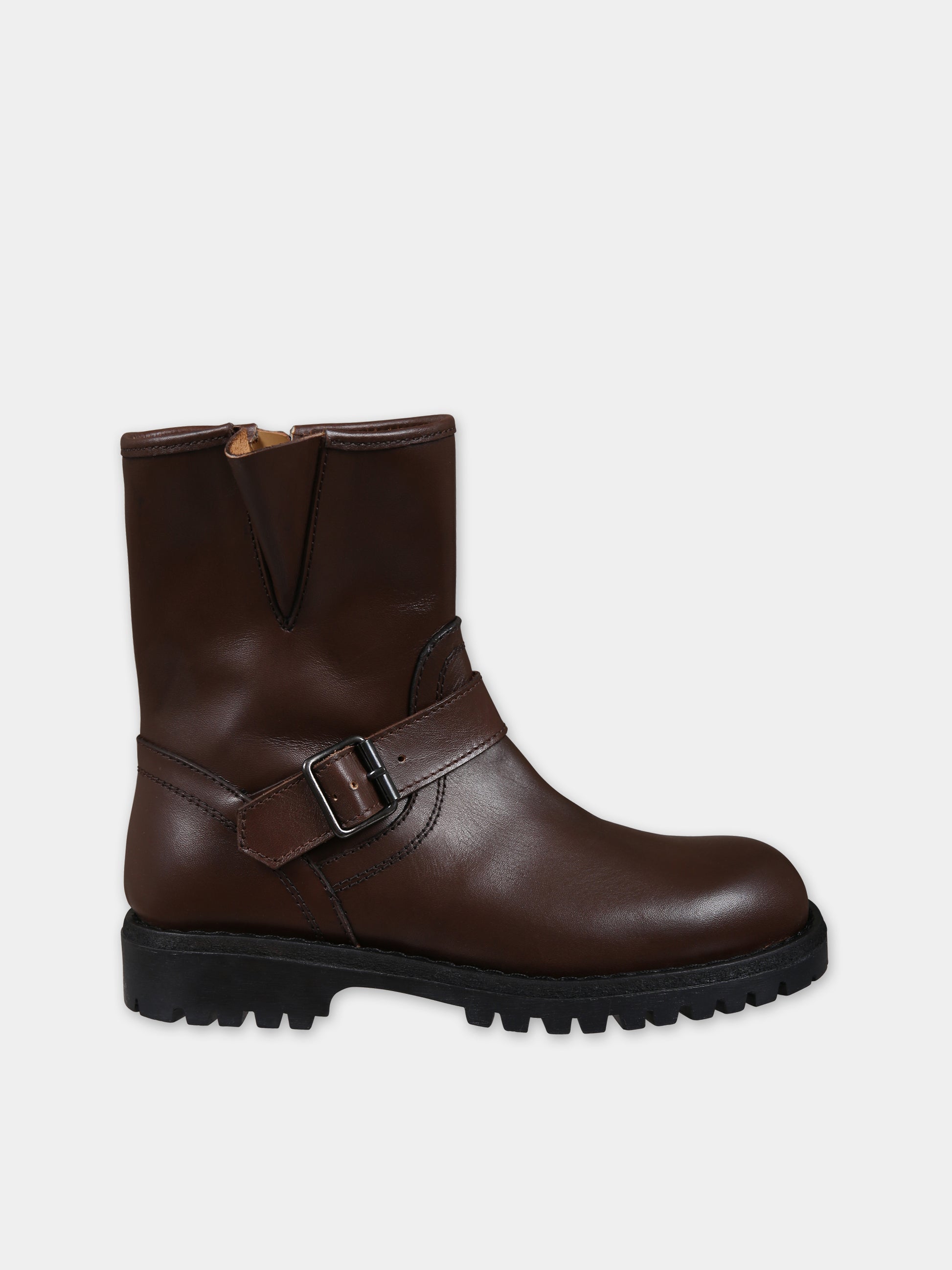 Stivaletti marroni per bambini,Gallucci Kids,J05057AMBM6517