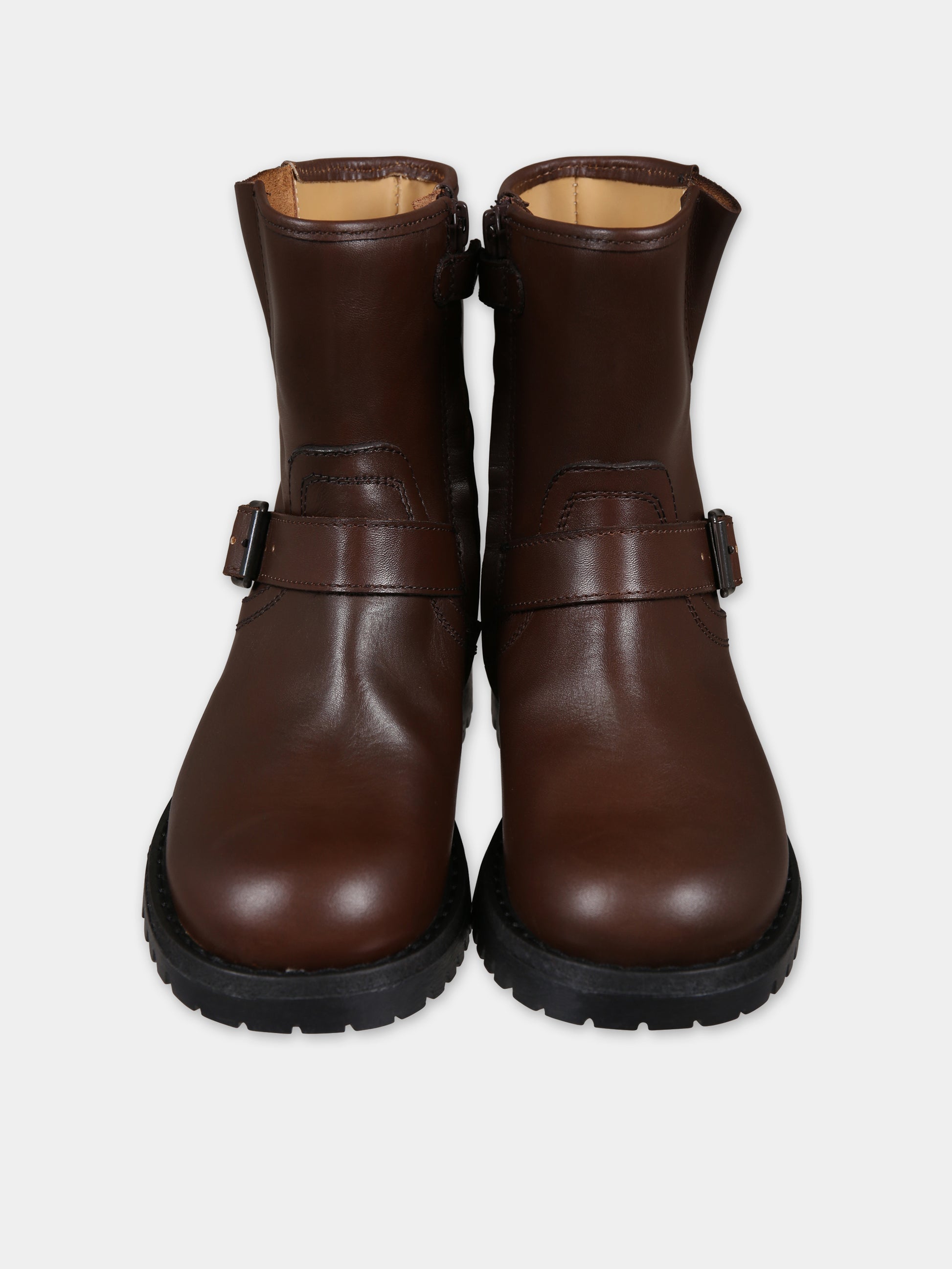 Stivaletti marroni per bambini,Gallucci Kids,J05057AMBM6517