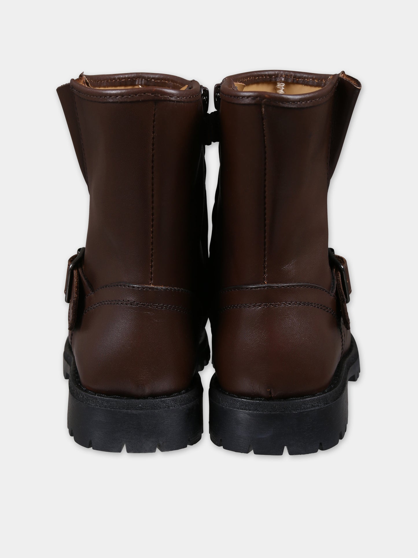 Stivaletti marroni per bambini,Gallucci Kids,J05057AMBM6517