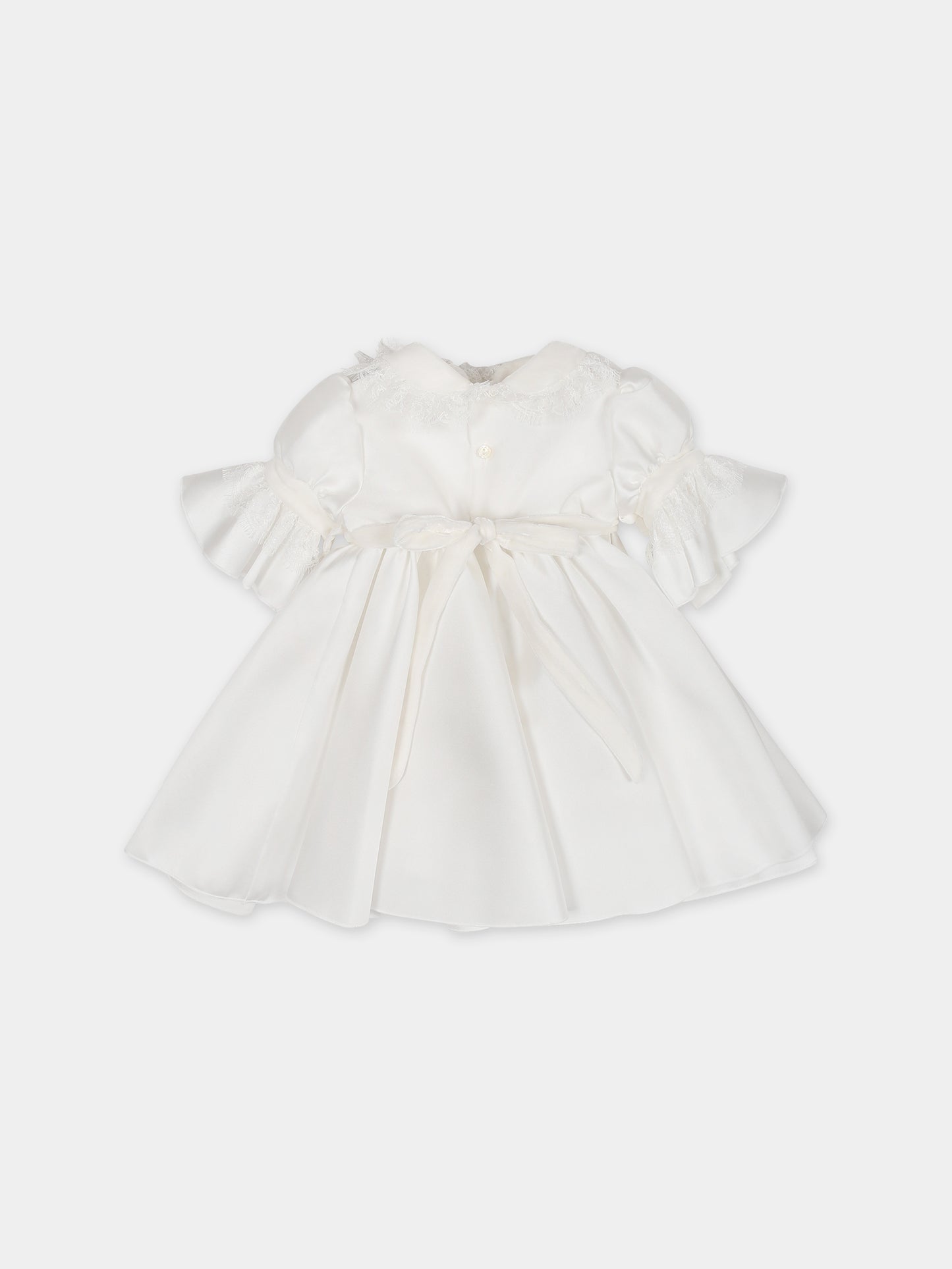 Vestito bianco per bambina,La Stupenderia,CCAB64S60
