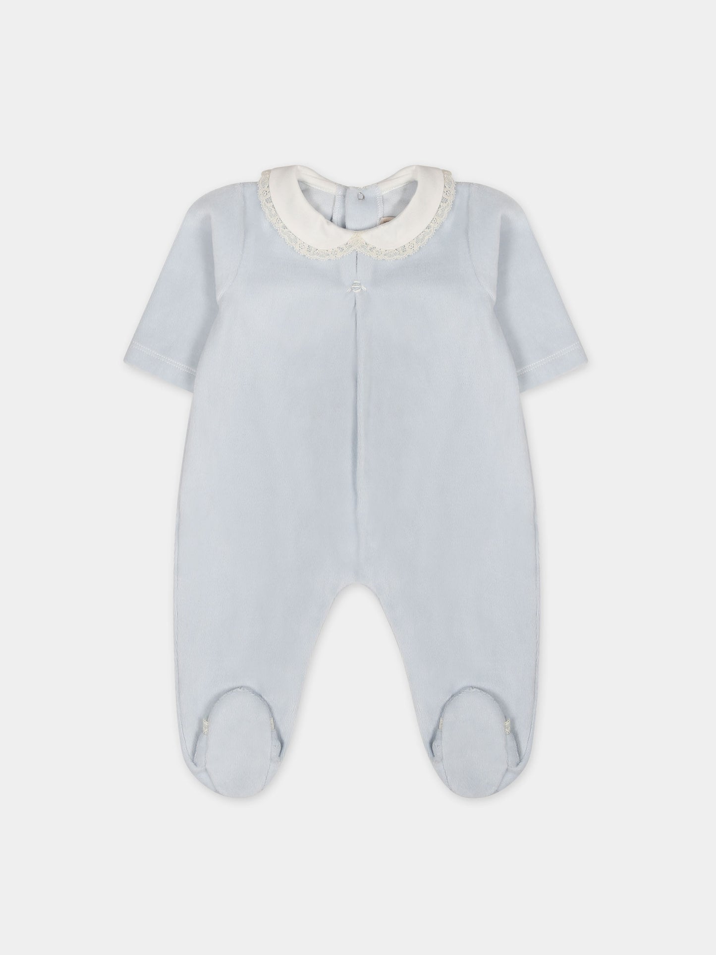Tutina celeste per neonato,La Stupenderia,TBTT50L04