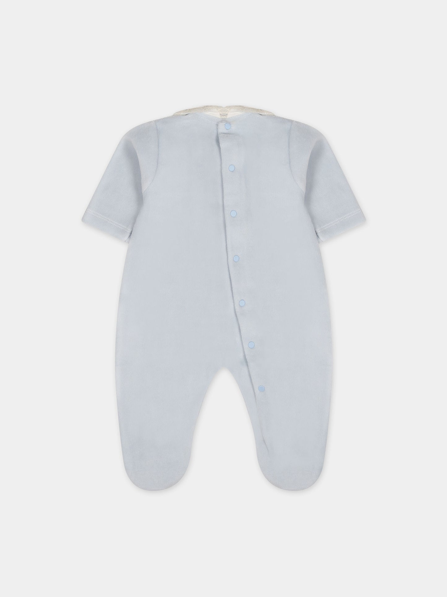 Tutina celeste per neonato,La Stupenderia,TBTT50L04