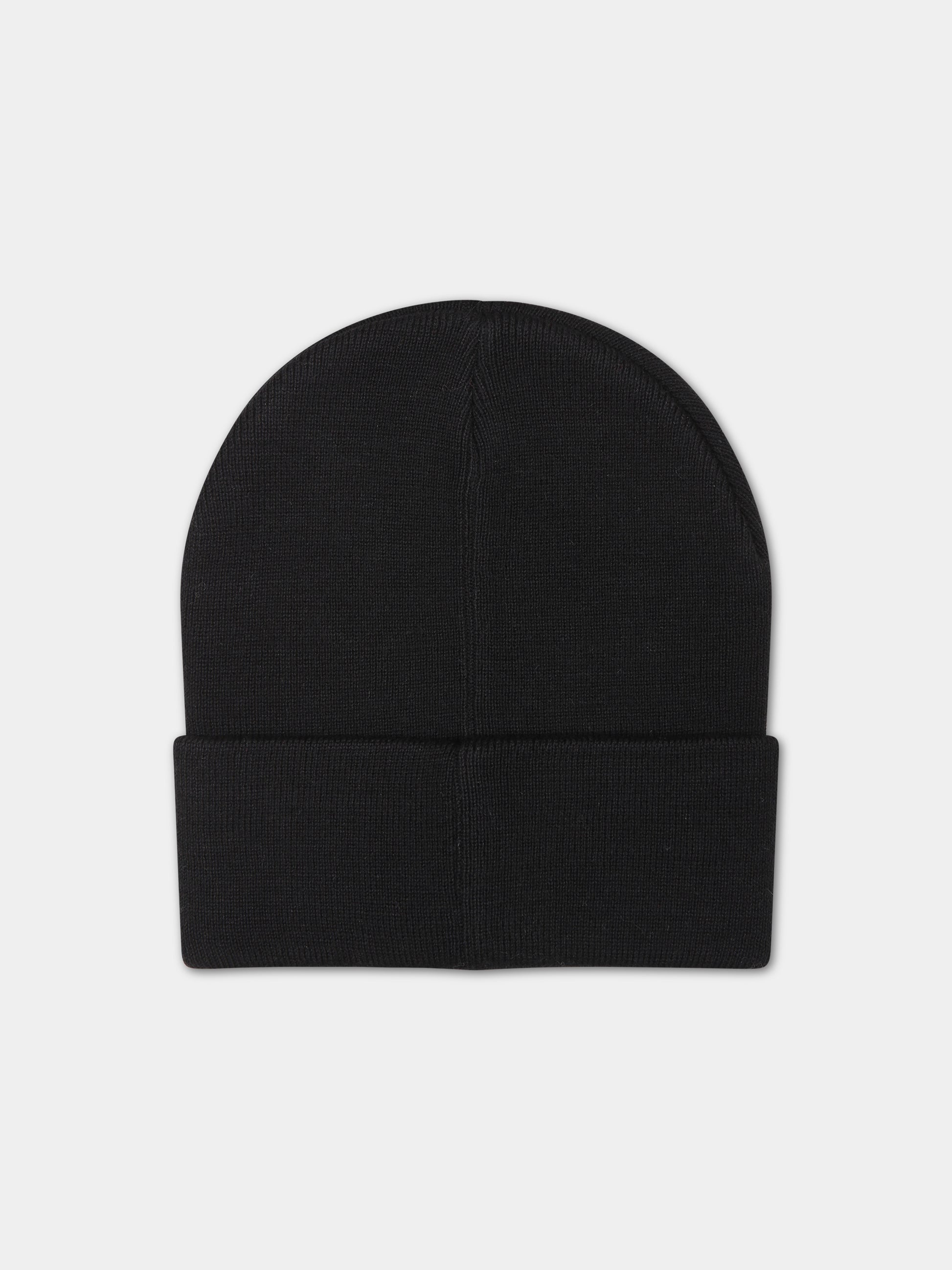 Berretto nero per bambino con logo,North Sails,727333 000 0999