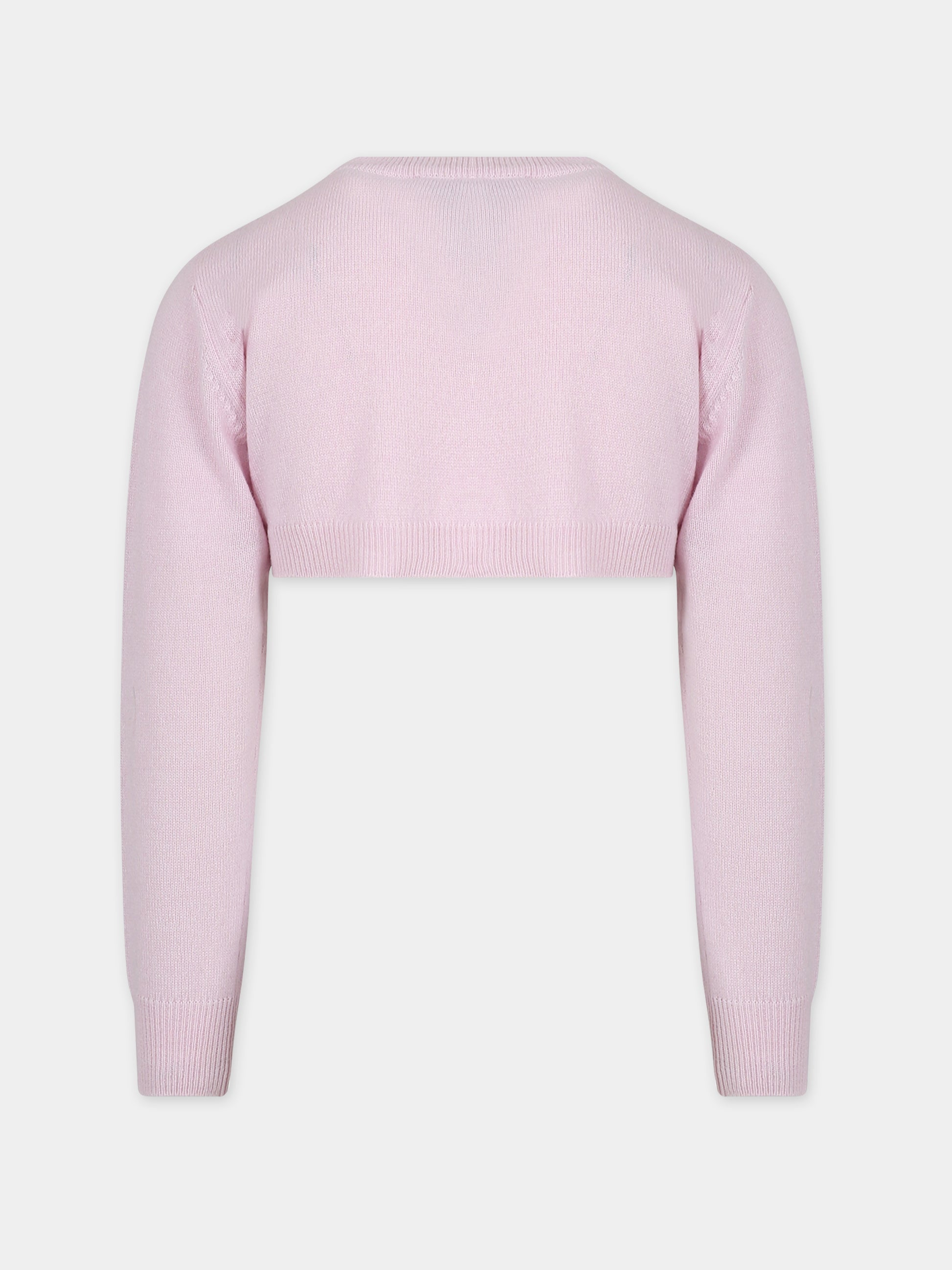 Cardigan rosa per bambina,Simonetta,ST9A80 W0052 578