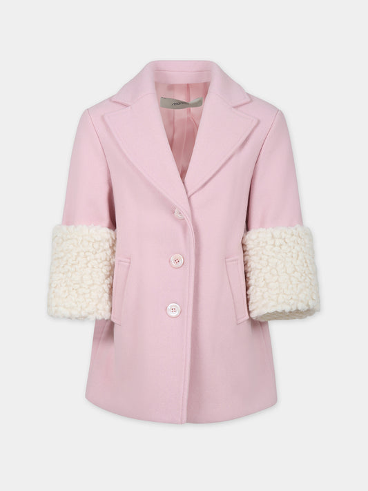 Cappotto rosa per bambina,Simonetta,ST2A60 E0051 502BC