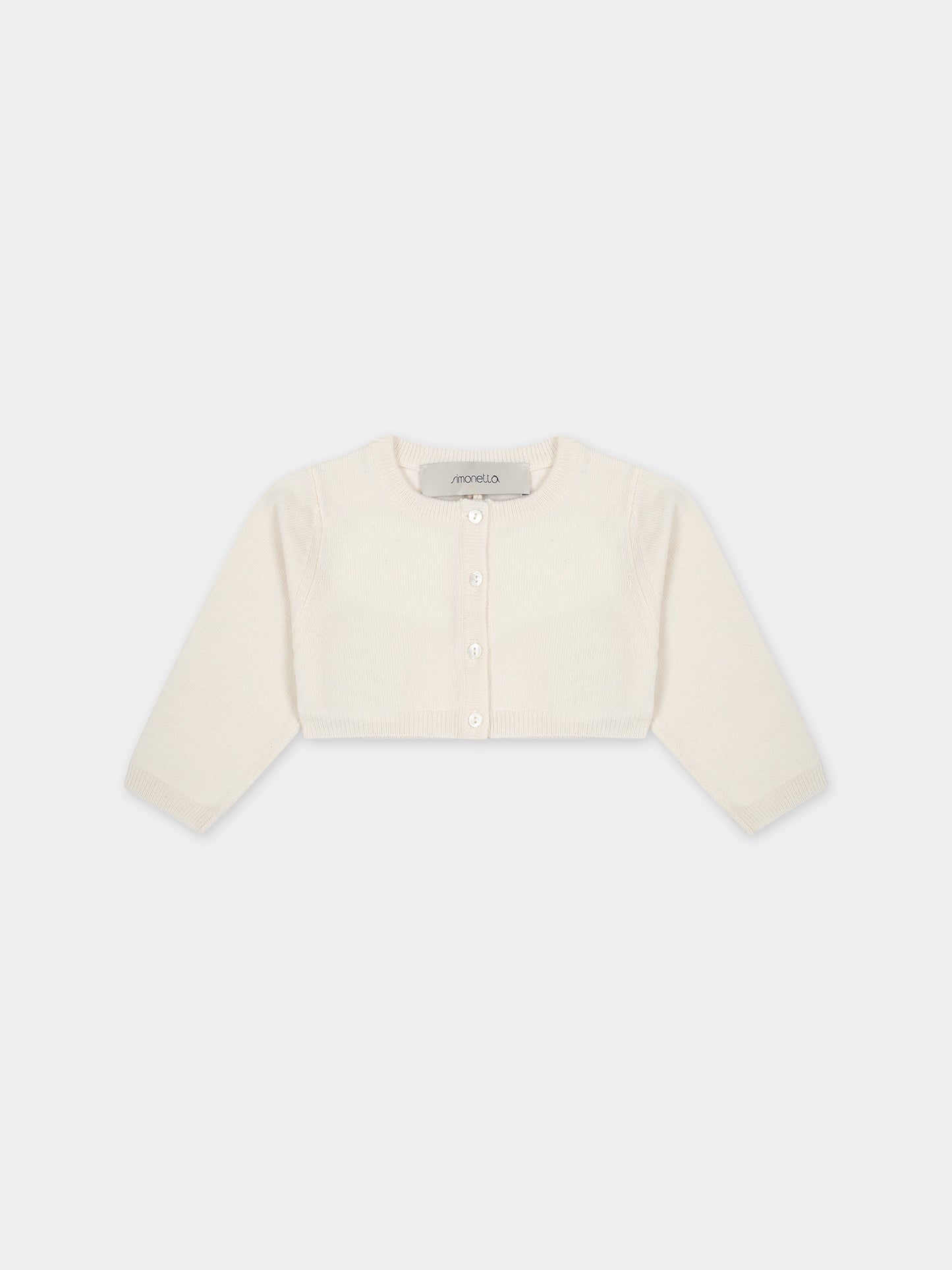 Cardigan avorio per neonata,Simonetta,ST9000 W0052 101
