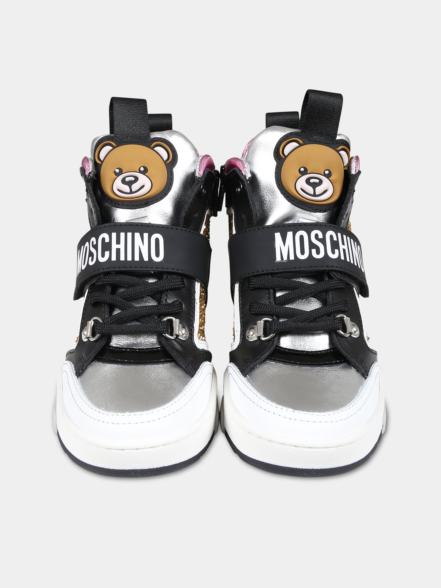 Sneakers nere per bambina con Teddy Bear,Moschino Kids,76019 3