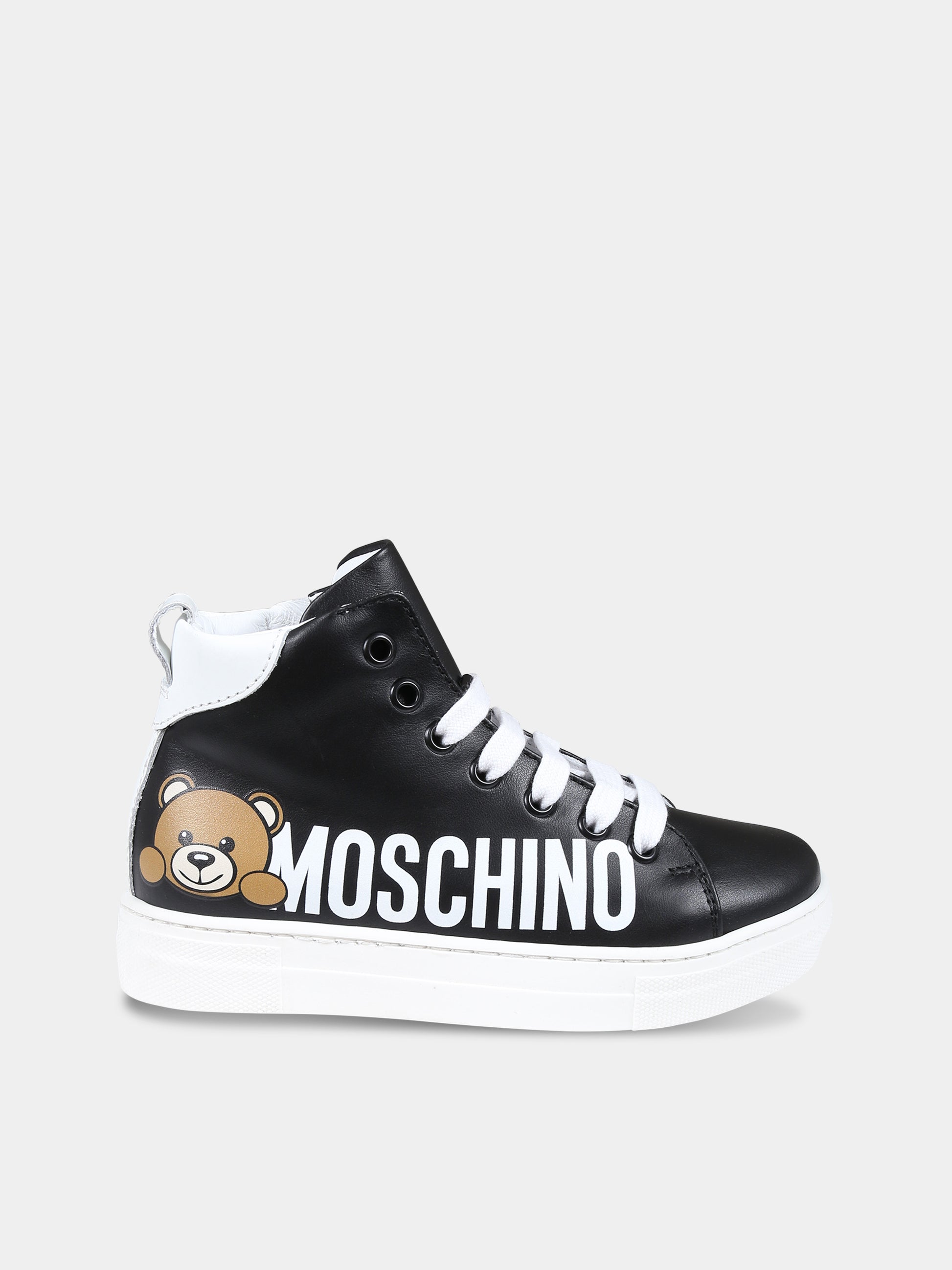 Sneakers nere per bambina con Teddy Bear,Moschino Kids,76019 3