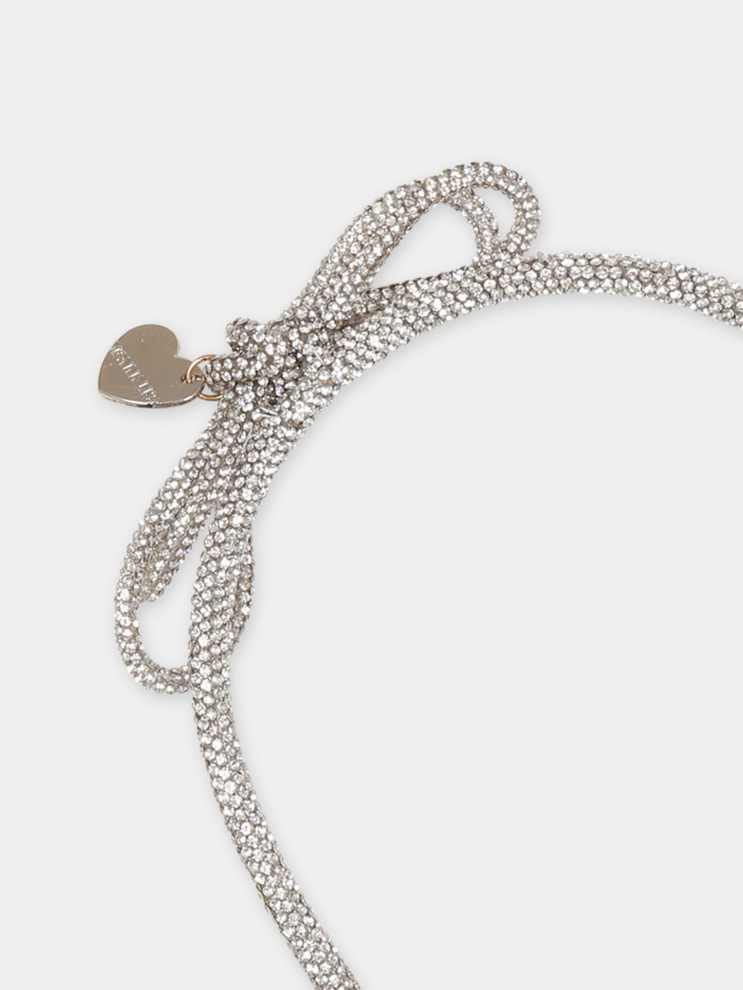 Cerchietto argento per bambina con fiocco,Monnalisa,17B015 2758 0001