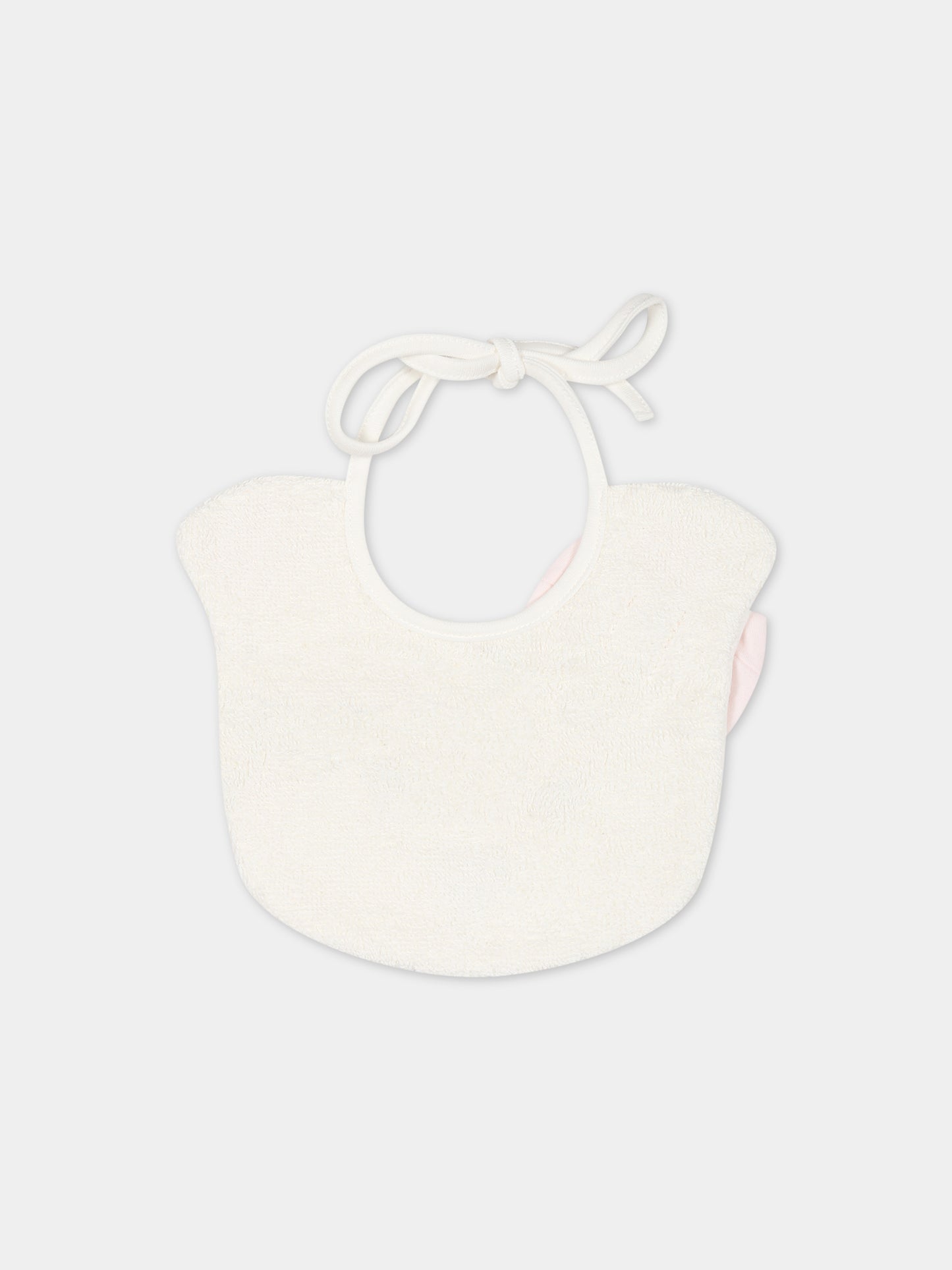 Set bianco per neonata con logo,Monnalisa,35B505 2004 0192