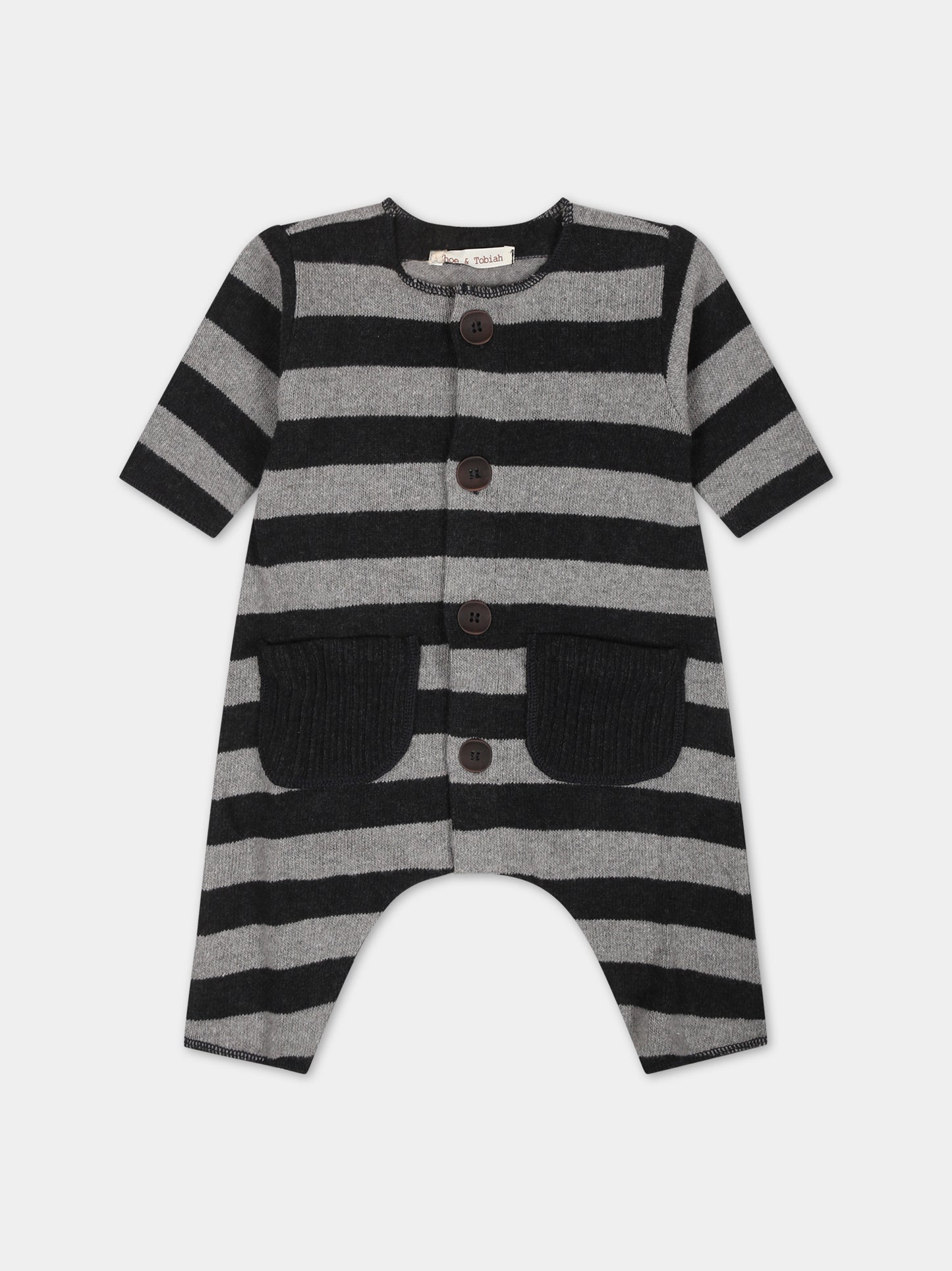 Tutina grigia per neonato,Zhoe & Tobiah,K8 251