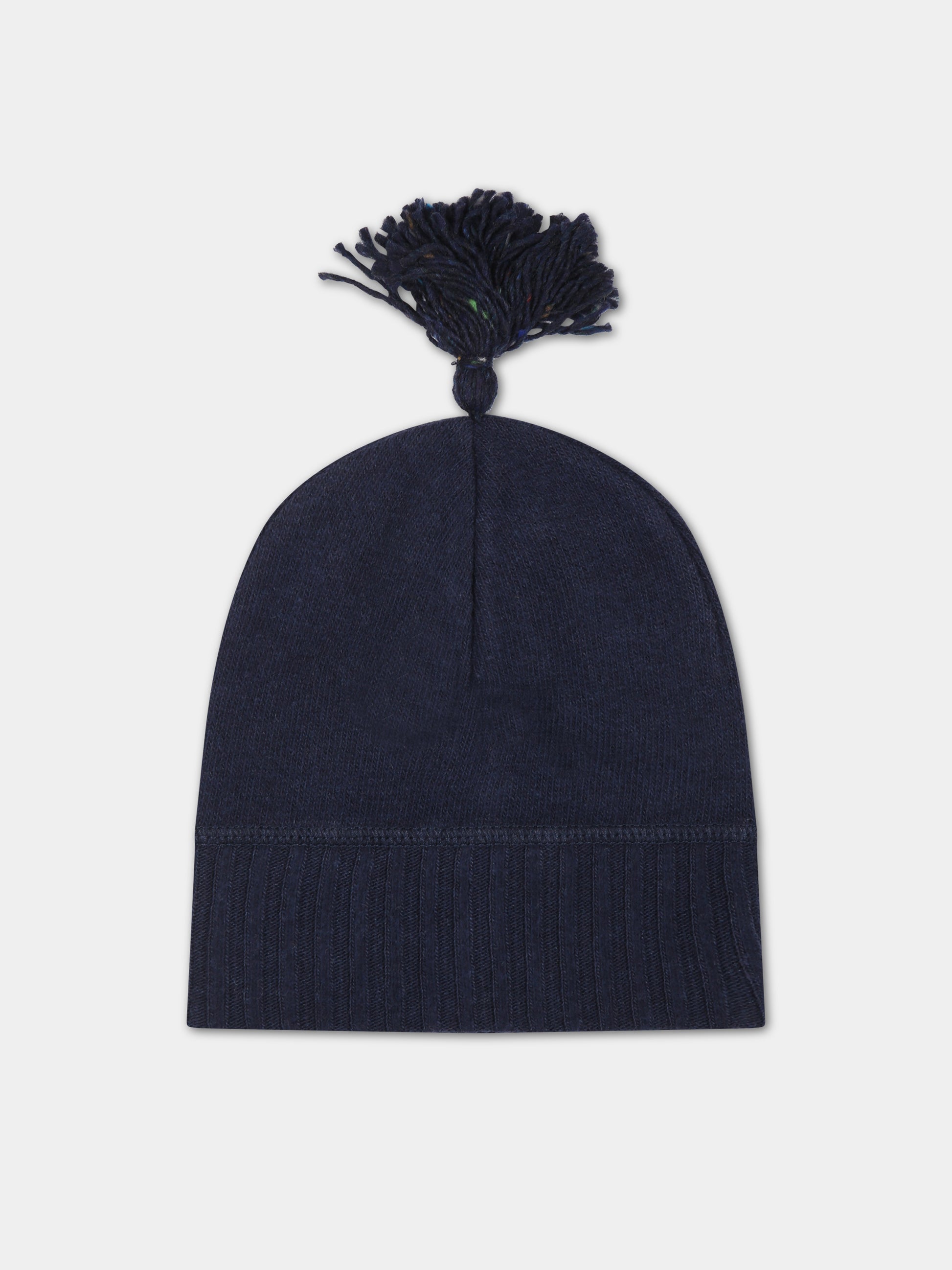 Berretto blu per neonato con pompon,Zhoe & Tobiah,K31 11  BB