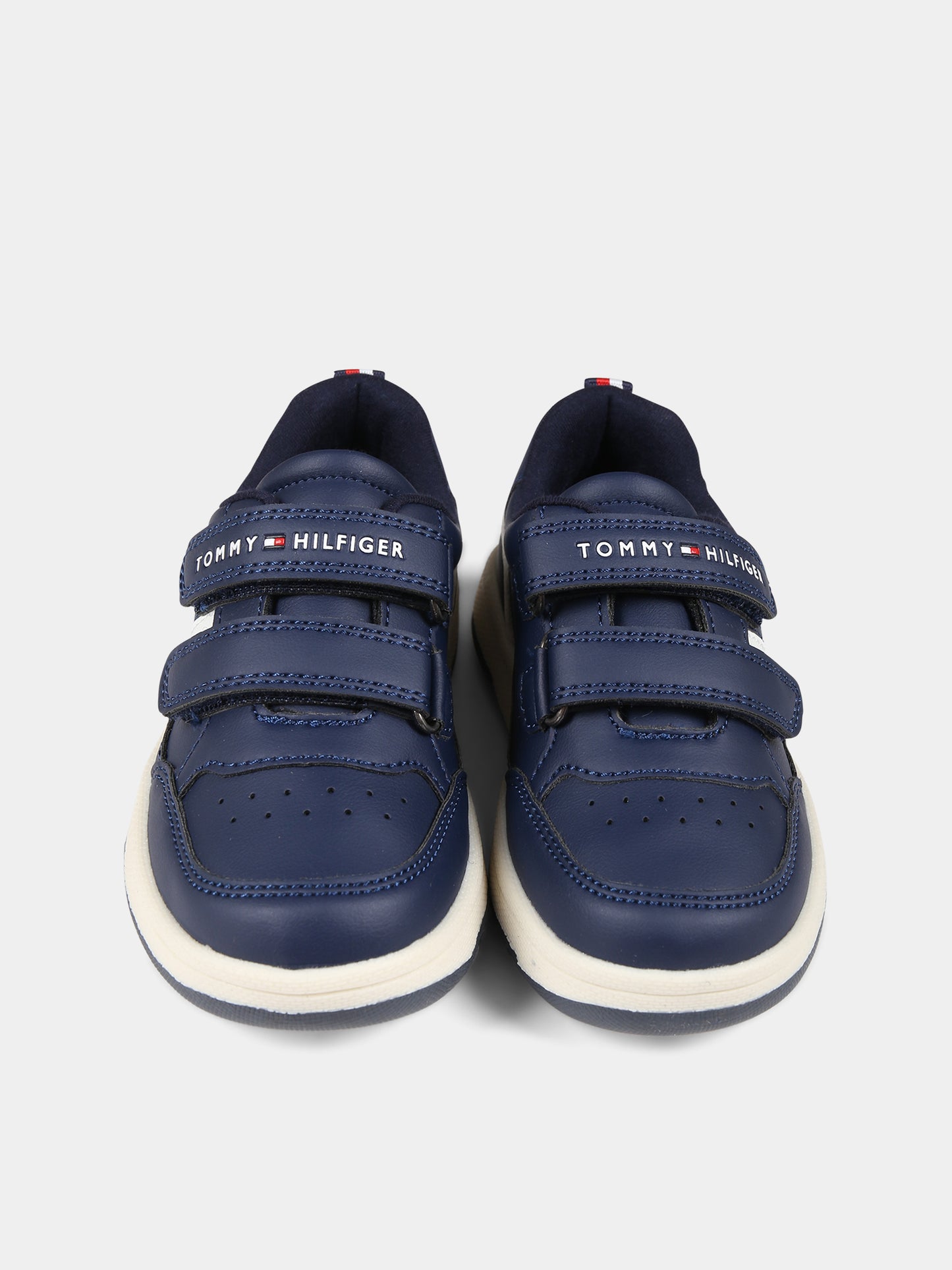 Sneakers blu per bambino con logo,Tommy Hilfiger Junior,T3B9 33101 1355800