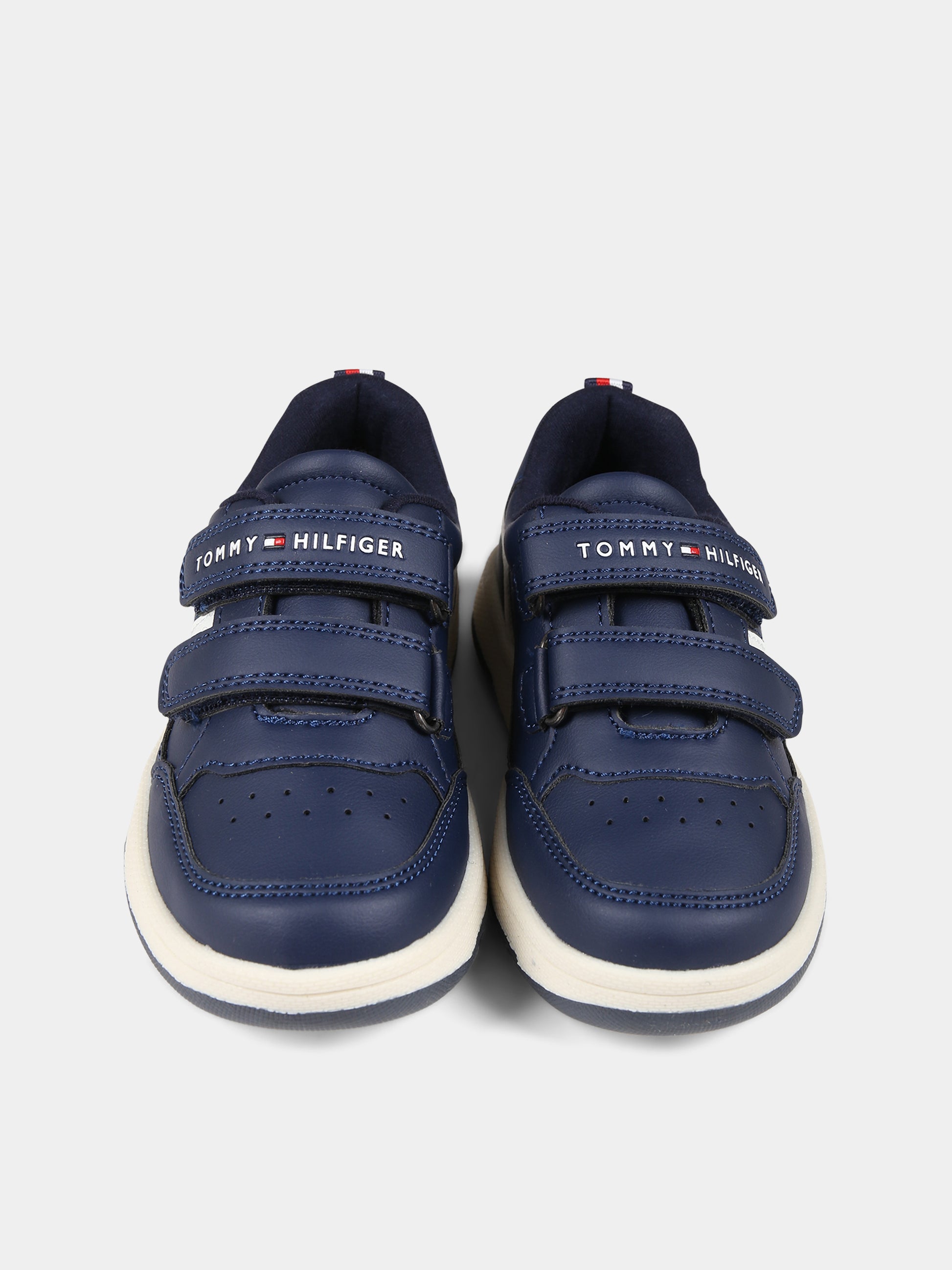 Sneakers blu per bambino con logo,Tommy Hilfiger Junior,T3B9 33101 1355800