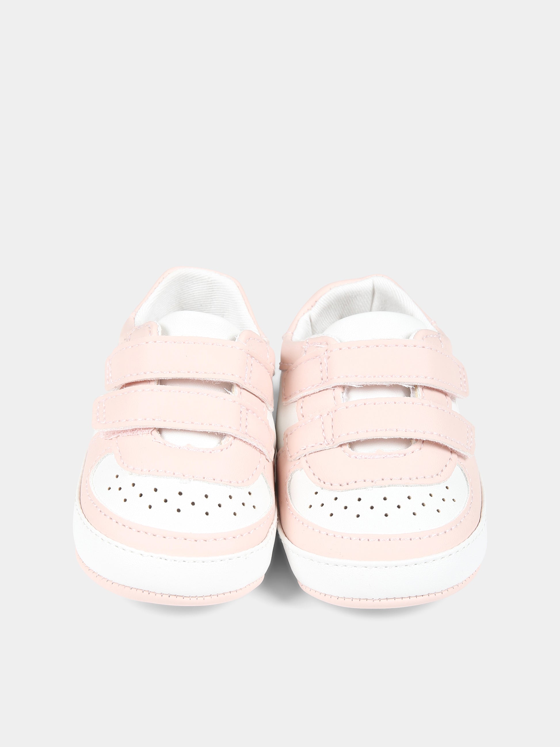 Sneakers rosa per neonata con logo,Calvin Klein Kids,V0A4 80650 1433A477
